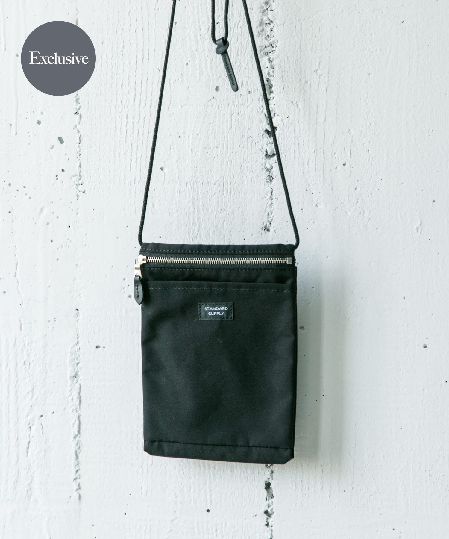 『別注』STANDARD SUPPLY×DOORS　SLING PURSE M/L BLACK one