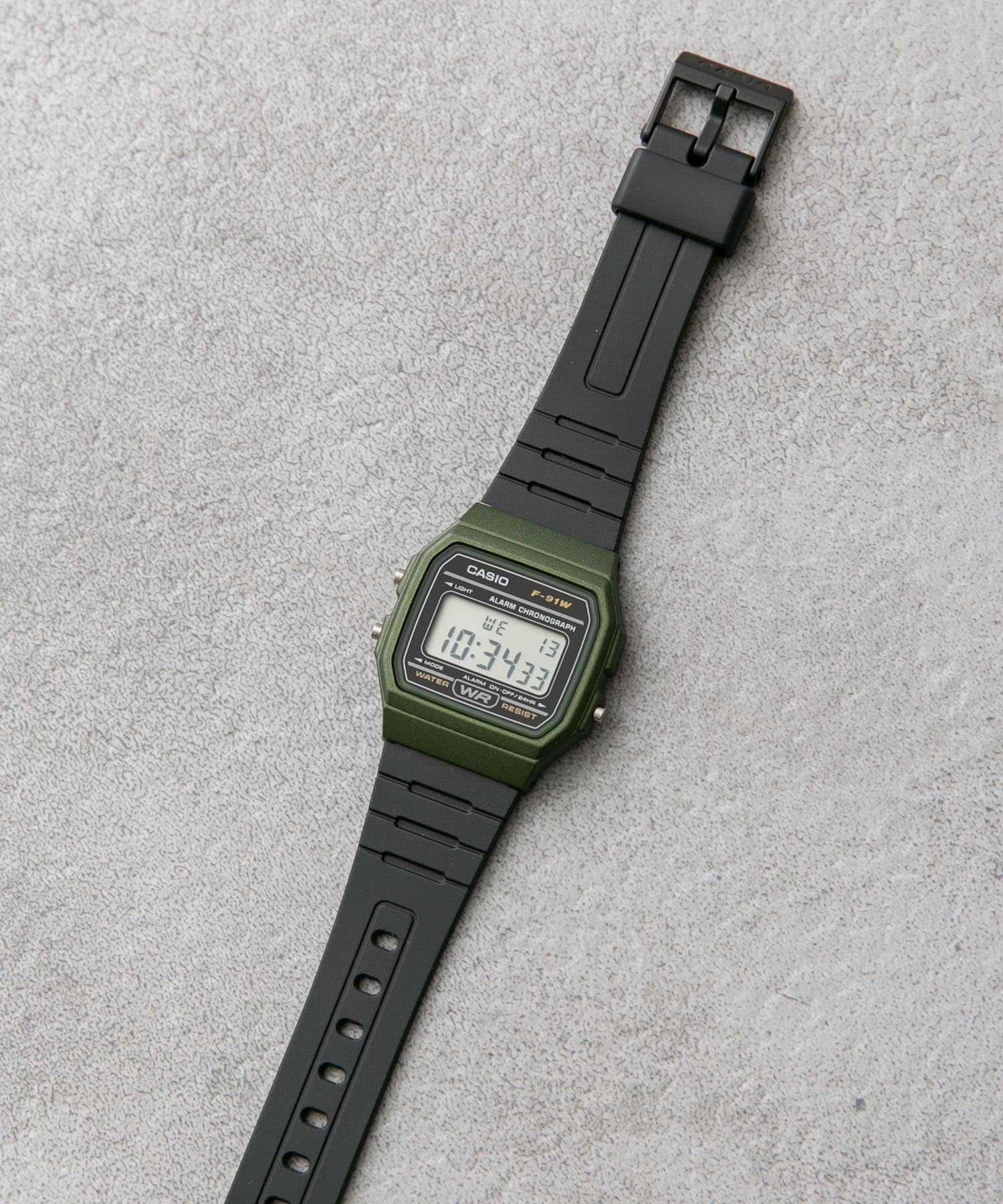 CASIO　F-91WM OLIVE/BLK FREE