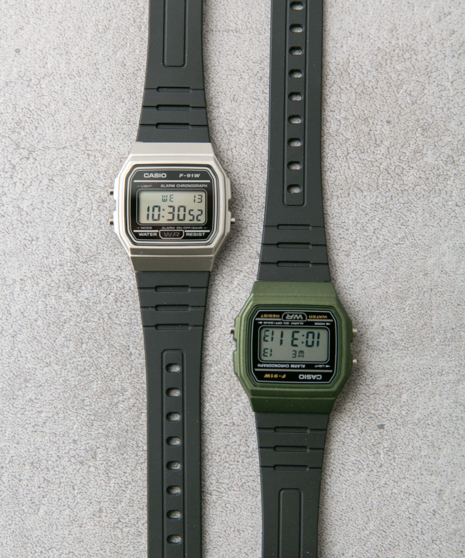 CASIO　F-91WM SILVER/BLK FREE