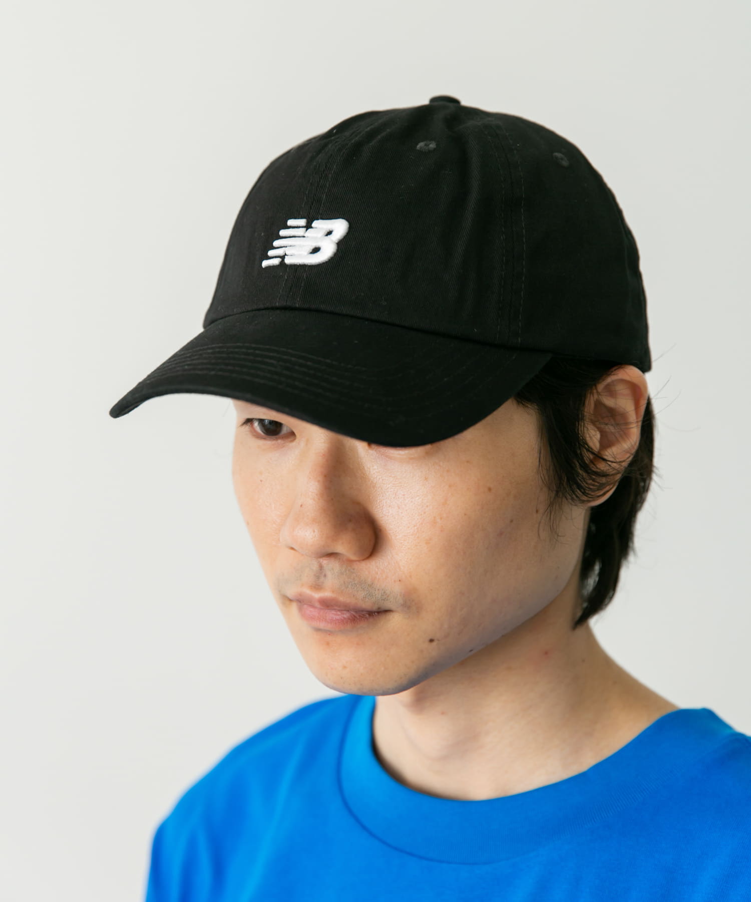 NEW BALANCE　カーブドブリムNBキャップ BK one
