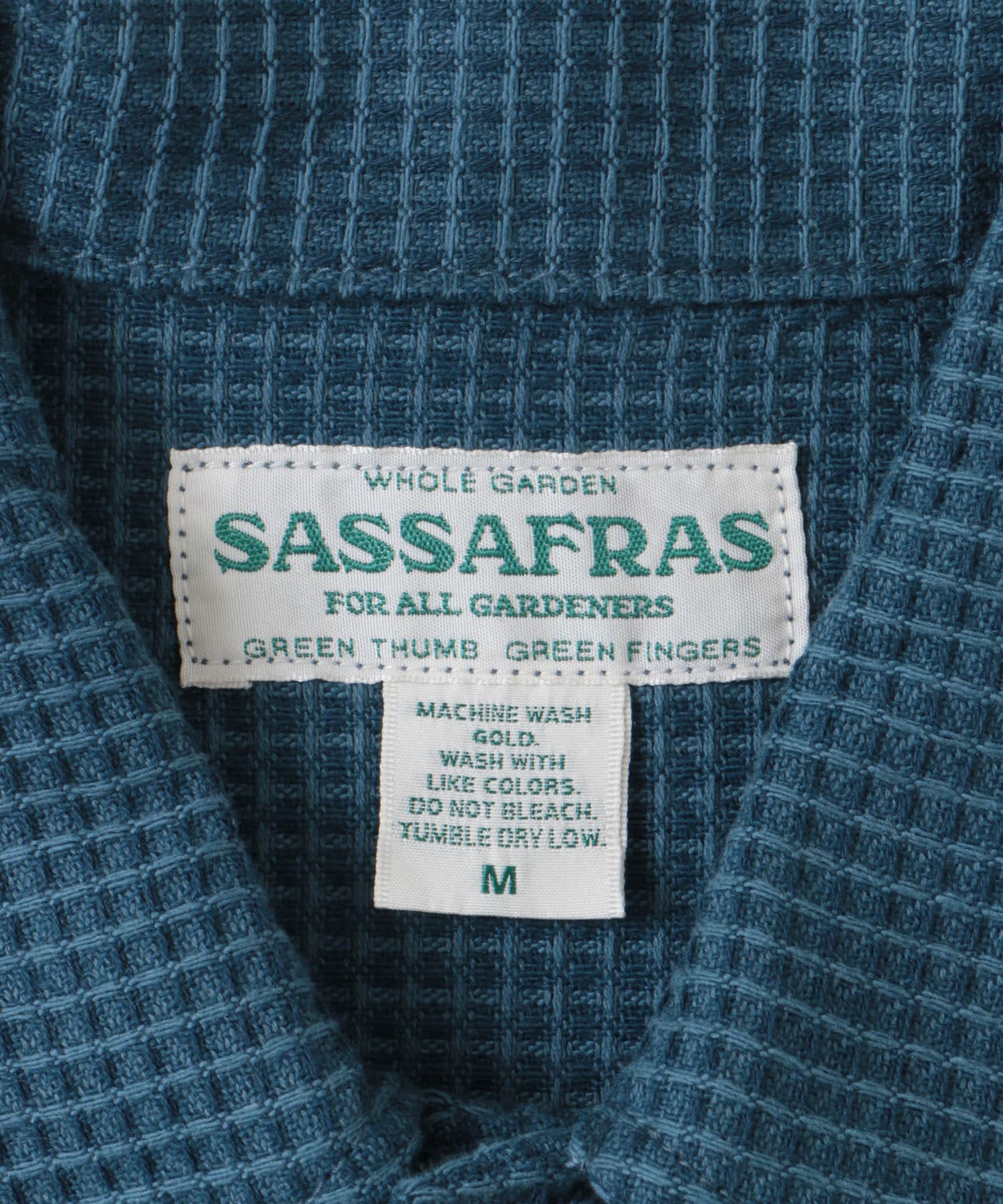 SASSAFRAS　Digs Crew Half Indigo M