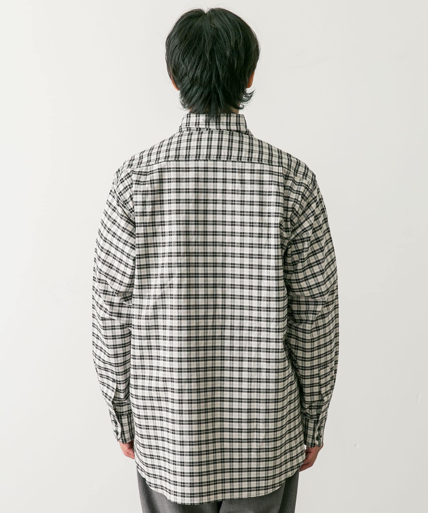 SASSAFRAS Gardening At Night Shirts(S WHT×BLK): トップス