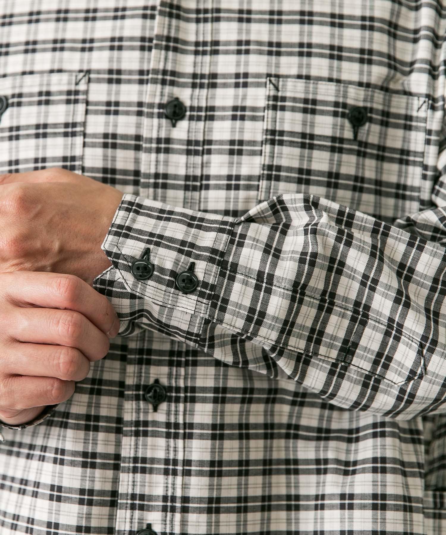 SASSAFRAS Gardening At Night Shirts(S WHT×BLK): トップス｜URBAN