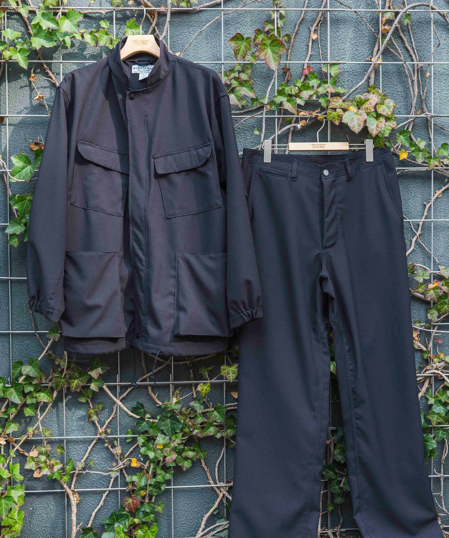『別注』SASSAFRAS×DOORS　SprayerStreamPants Black XS