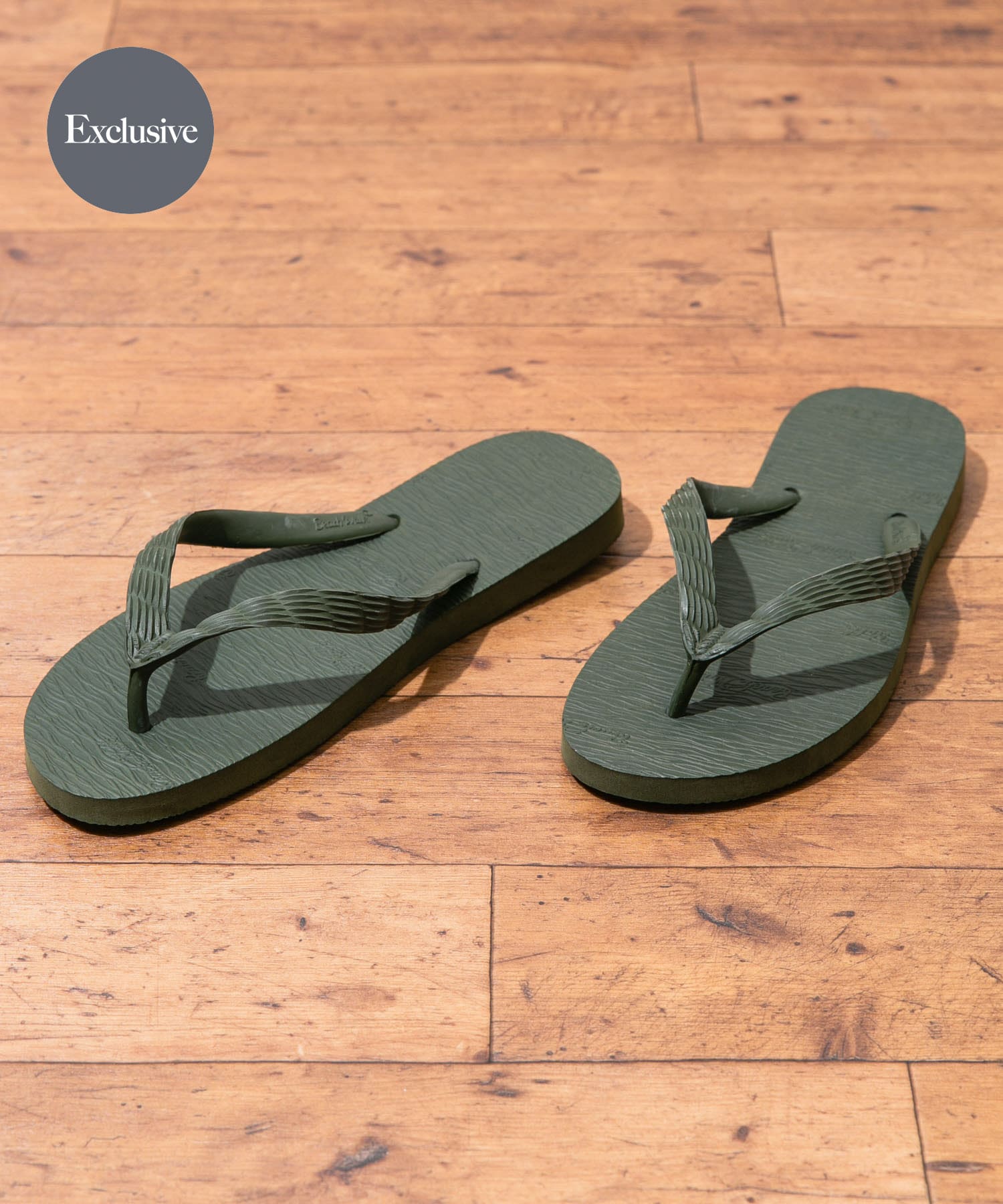 『一部別注カラー』BEACH WALK　ビーチサンダル 別注Olive 25