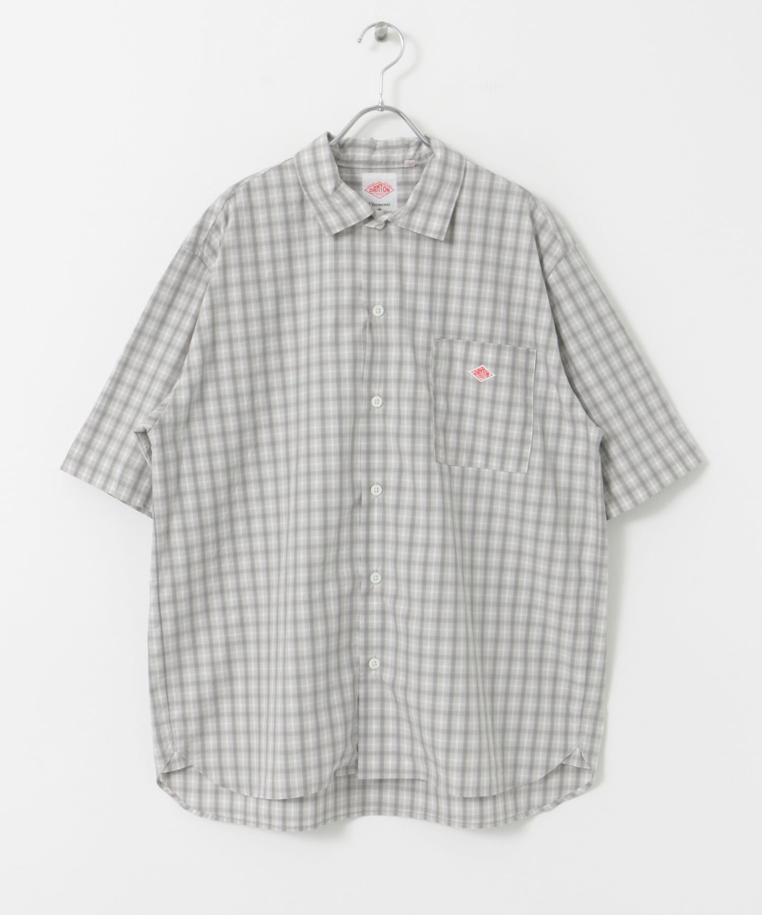 DANTON　WORK SHIRTS SHORT-SLEEVE WHITECHECK 42