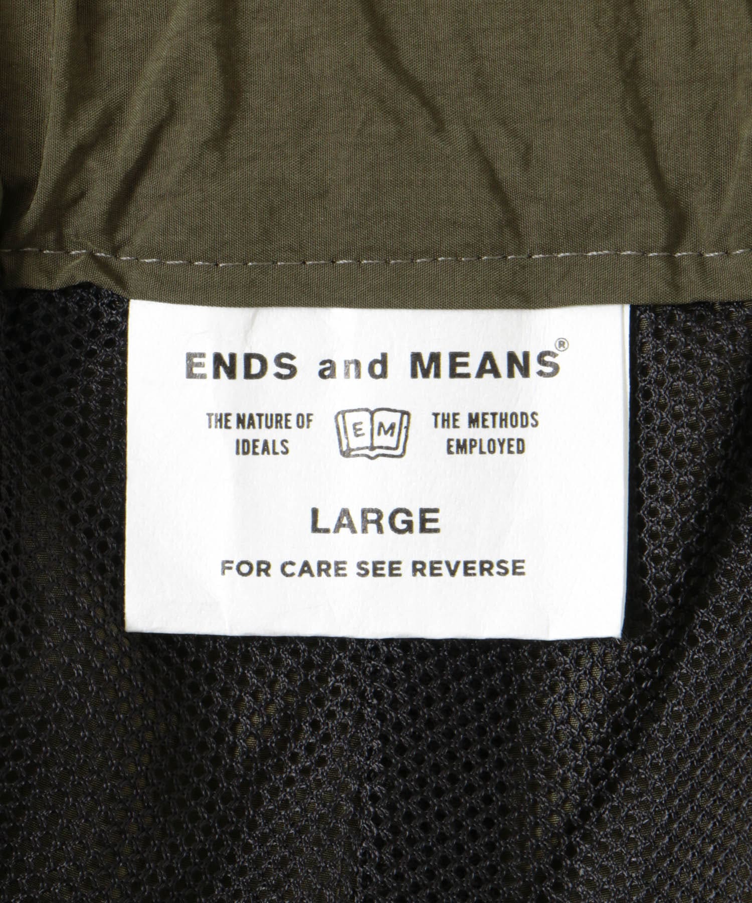 ENDS and MEANS　Utility Shorts Olive L