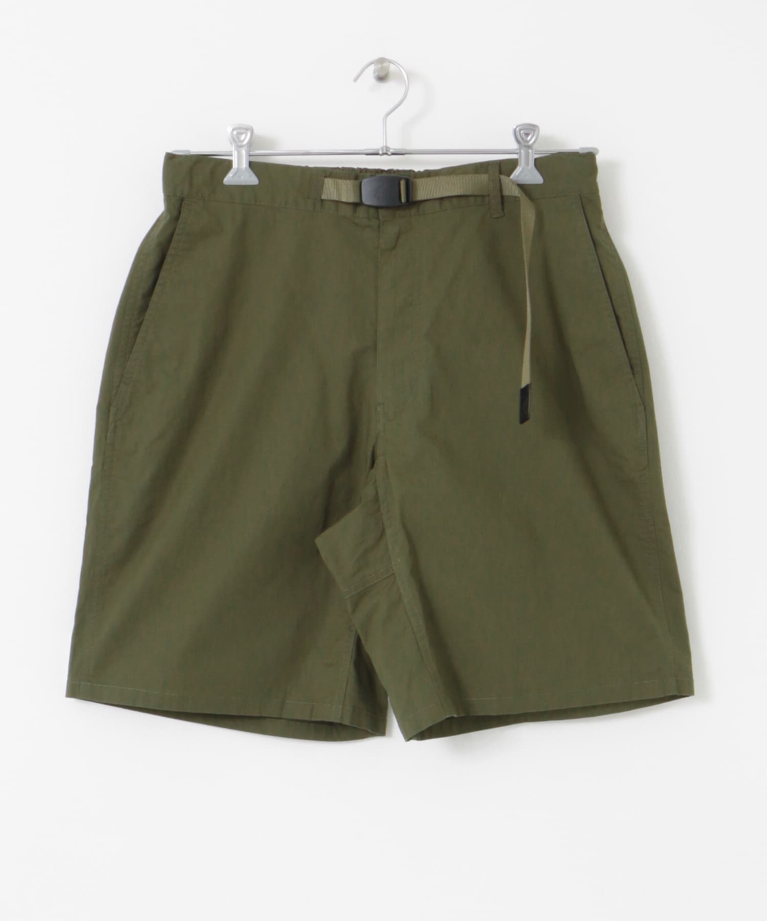 『別注』Gramicci　STRETCH WEATHER SHORTS OLIVE S