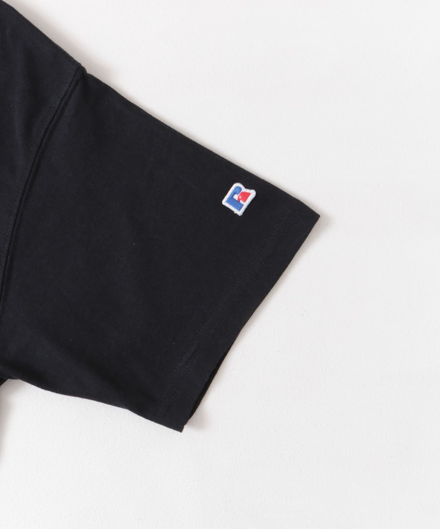 『別注』RUSSELL ATHLETIC×DOORS　USA Cotton Basic Tee BLK M