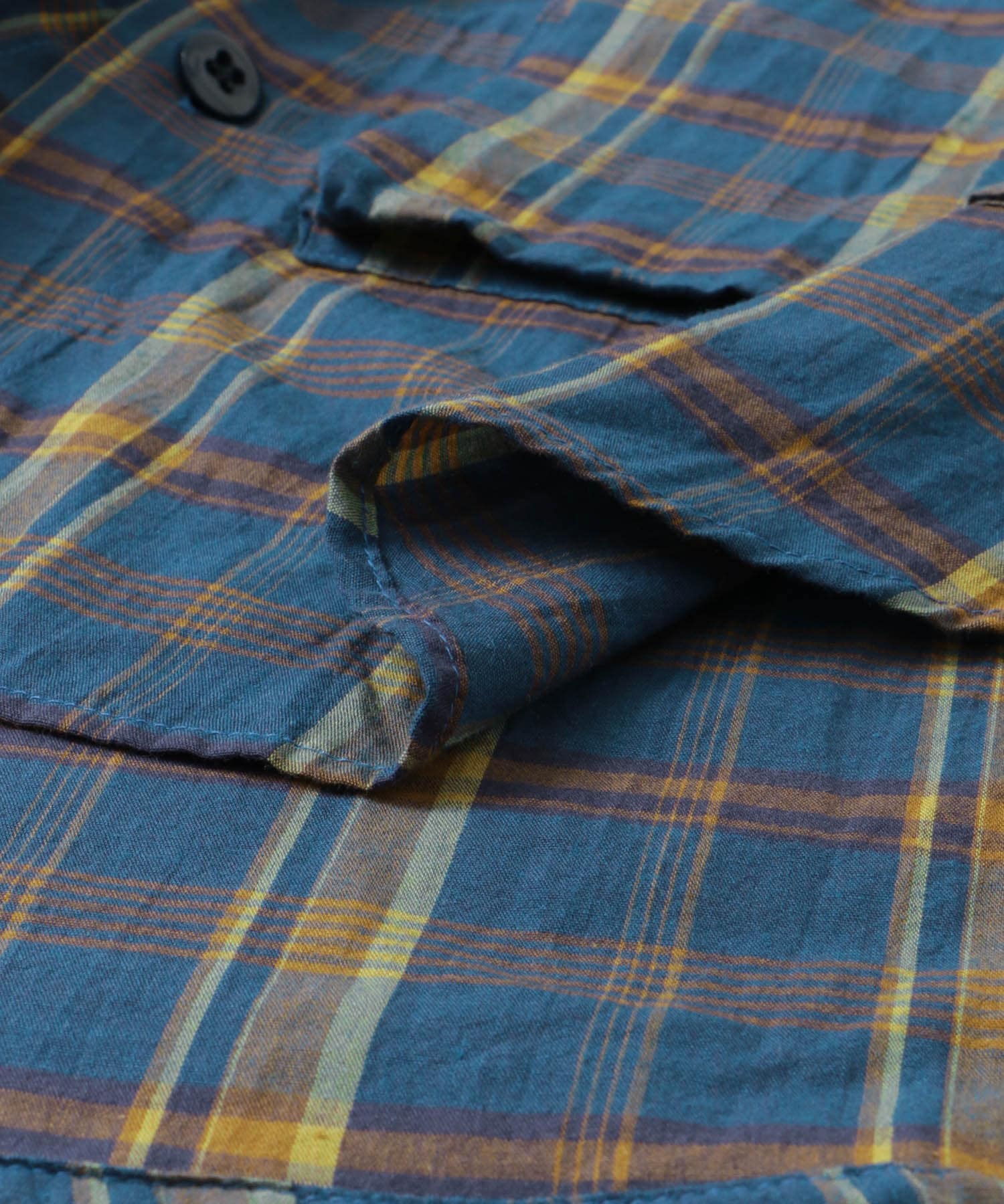 SASSAFRAS　Digs Crew Half 1/2 NavyCheck S
