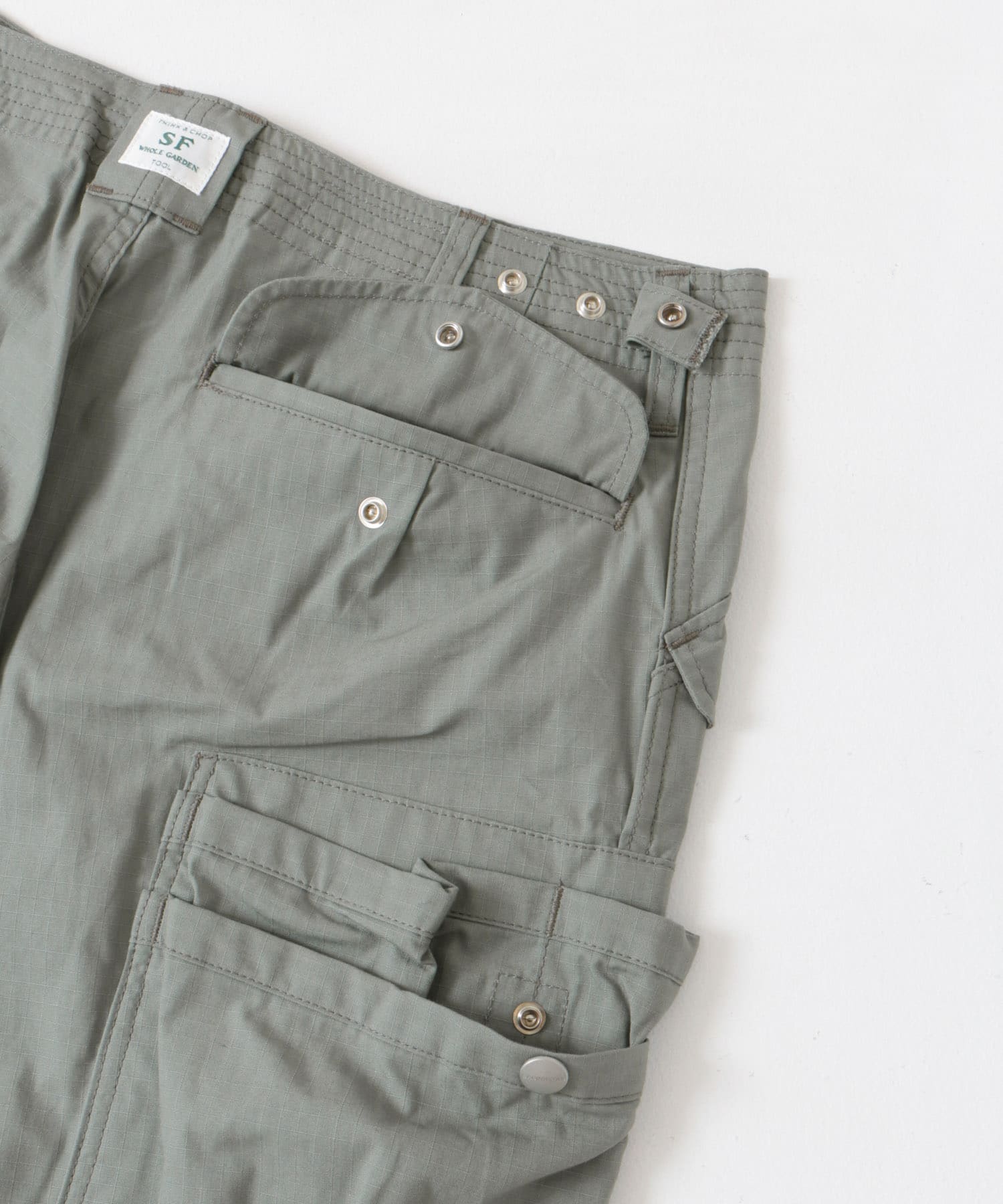 『別注』SASSAFRAS×DOORS　Overgrown Pants1/2 Gray S
