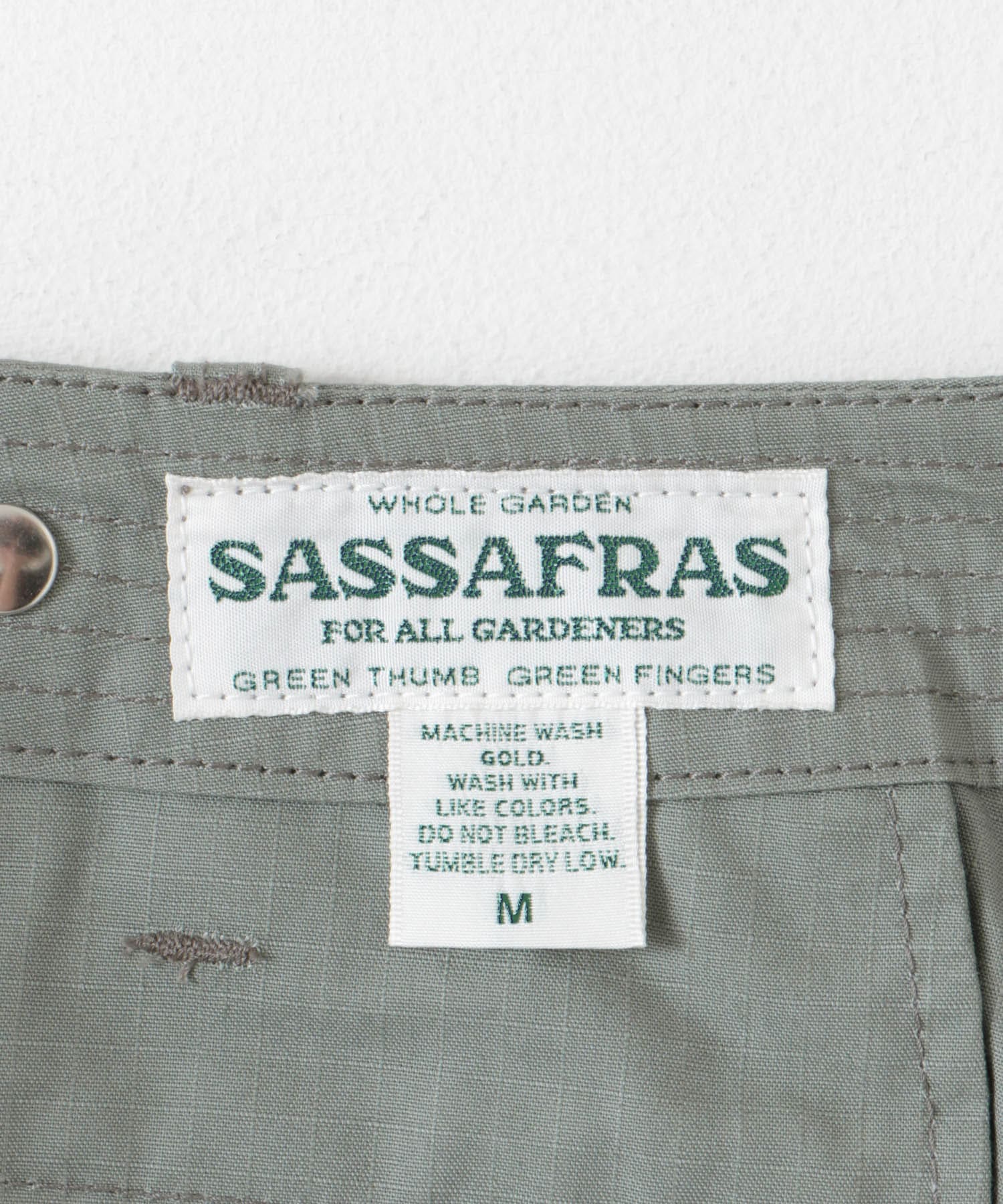 『別注』SASSAFRAS×DOORS　Overgrown Pants1/2 Gray S
