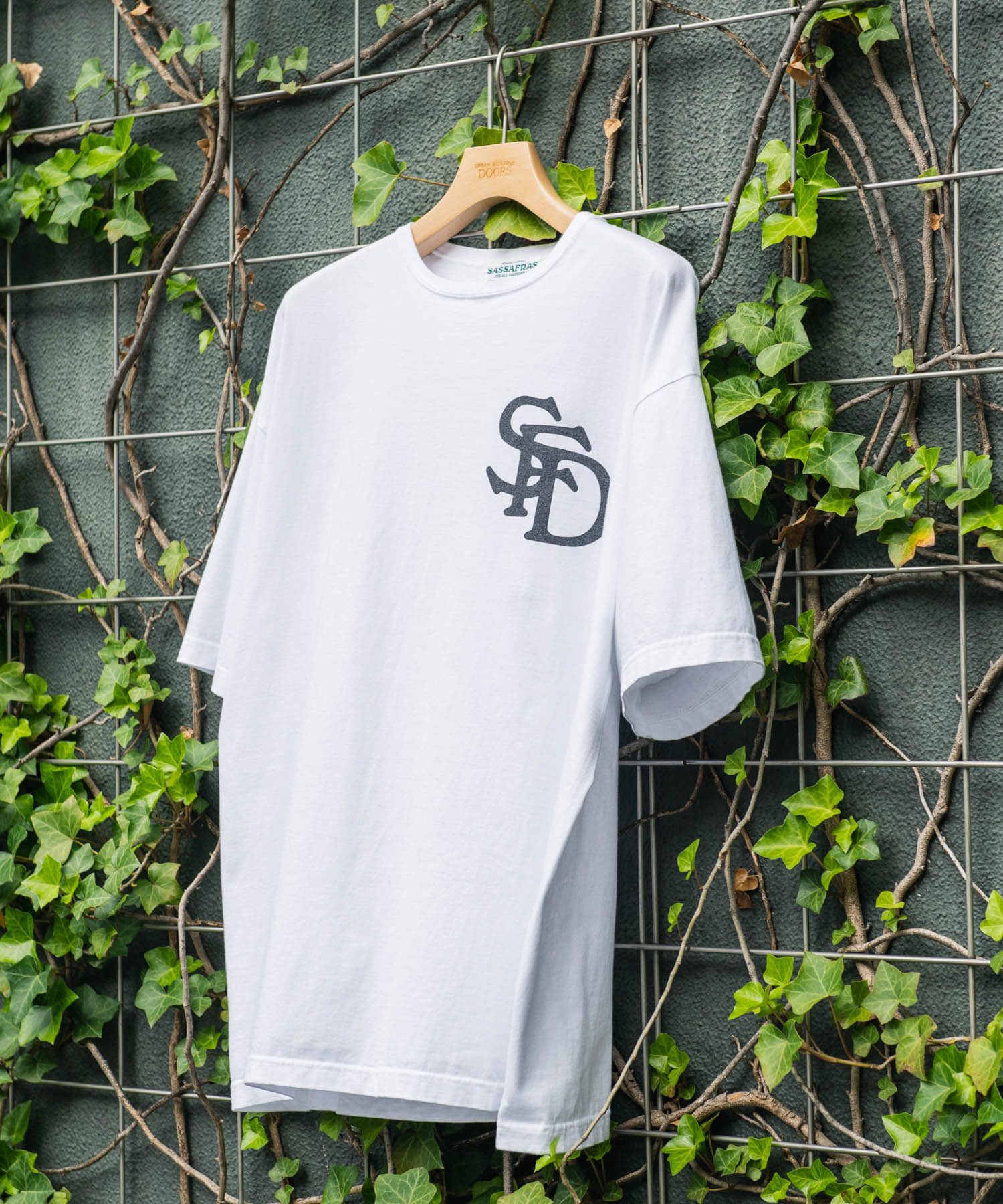 『別注』SASSAFRAS　SFD Logo T-shirts 1/2 White M