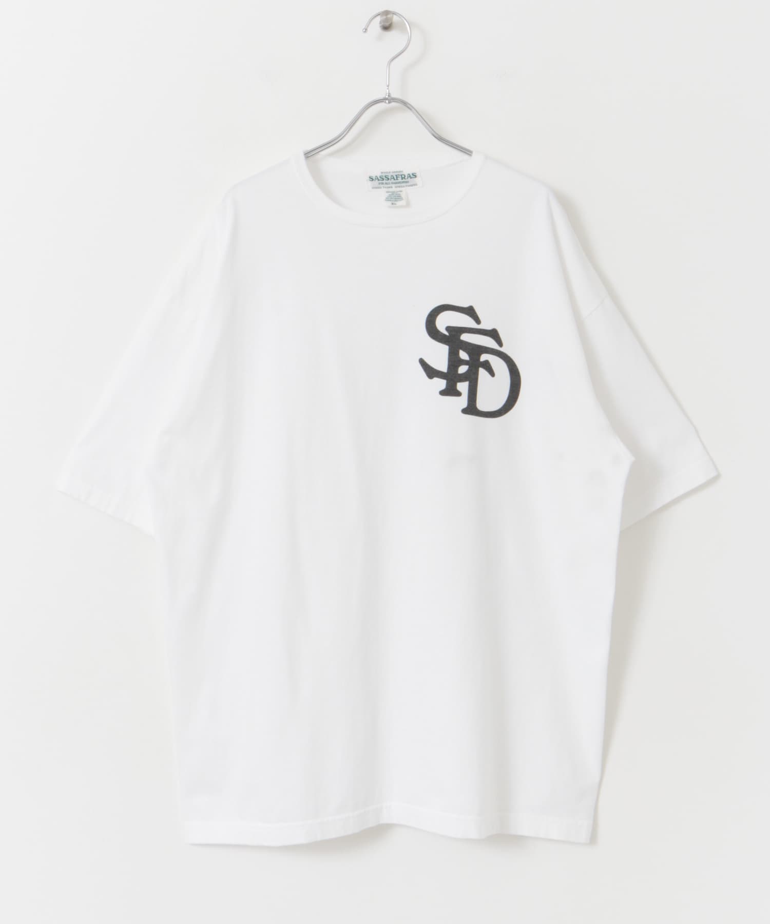 『別注』SASSAFRAS　SFD Logo T-shirts 1/2 White M