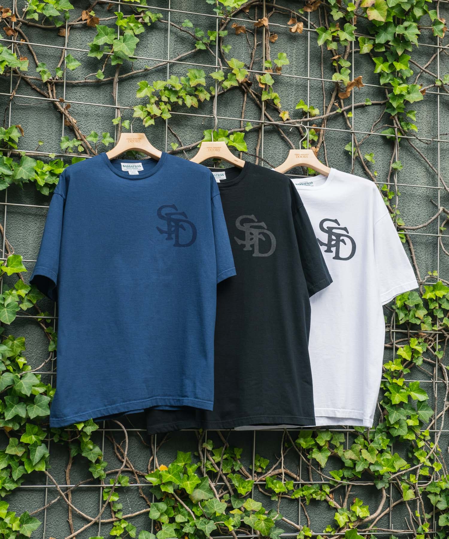 『別注』SASSAFRAS　SFD Logo T-shirts 1/2 Navy L