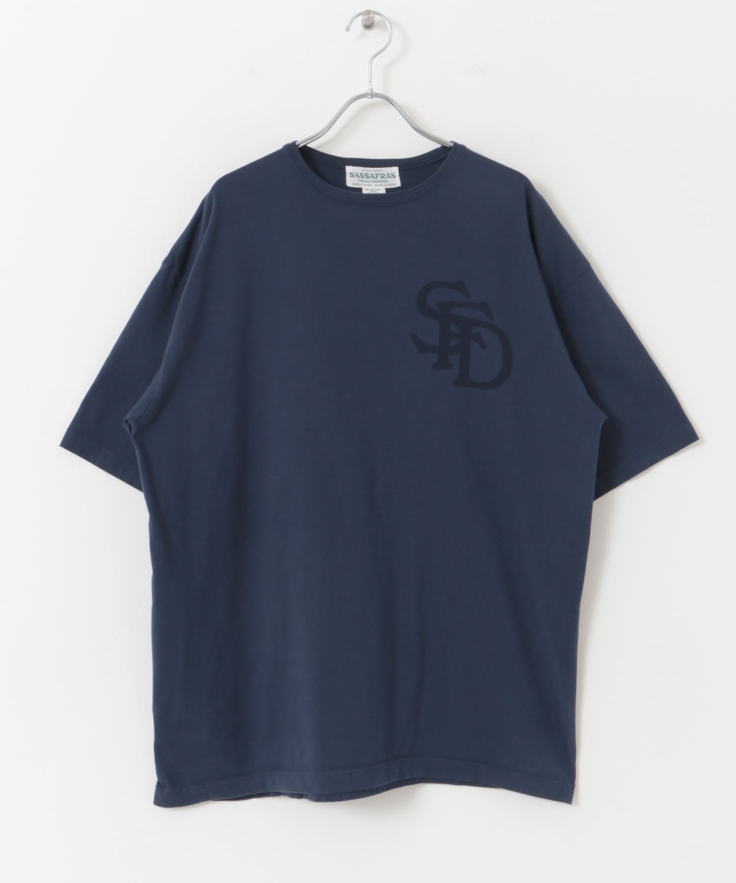 『別注』SASSAFRAS　SFD Logo T-shirts 1/2 Navy M
