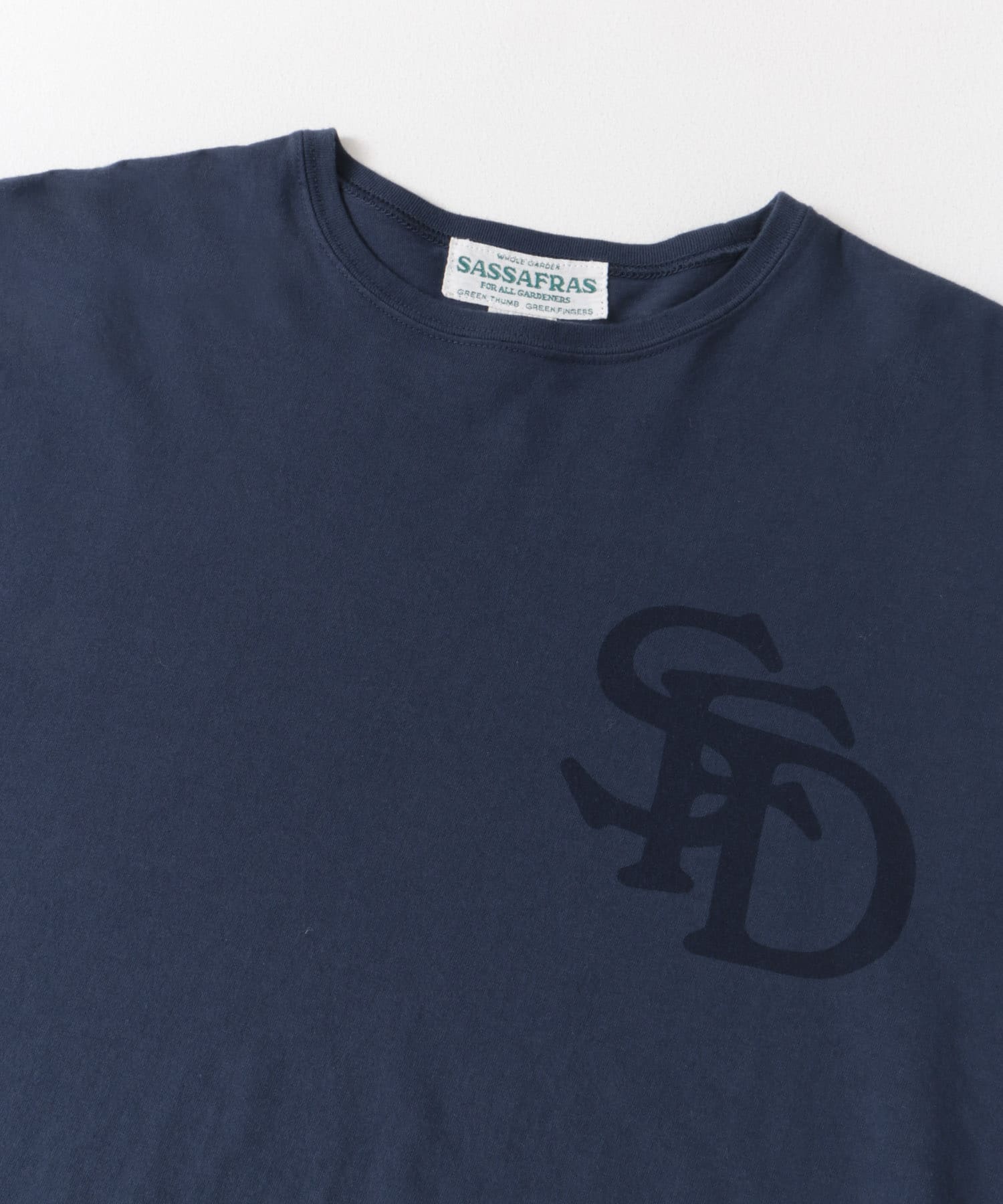 『別注』SASSAFRAS　SFD Logo T-shirts 1/2 Navy M