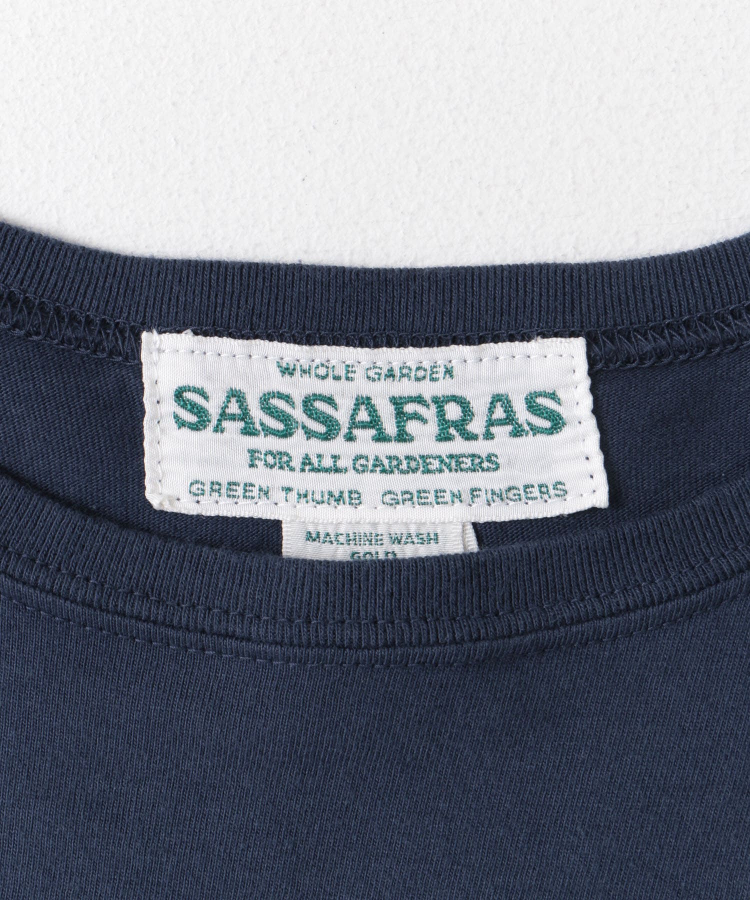 『別注』SASSAFRAS　SFD Logo T-shirts 1/2 Navy M