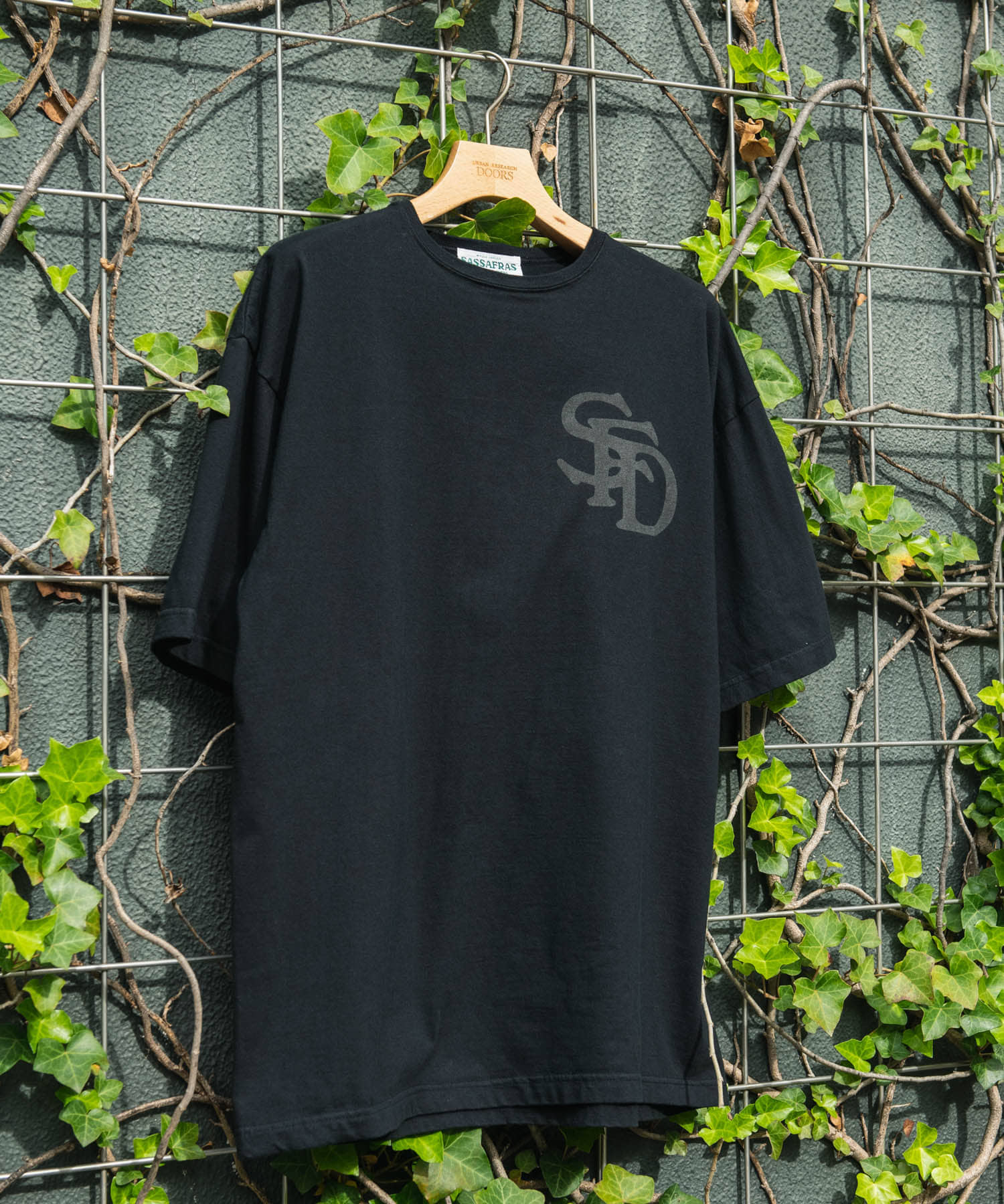 『別注』SASSAFRAS　SFD Logo T-shirts 1/2 Black M