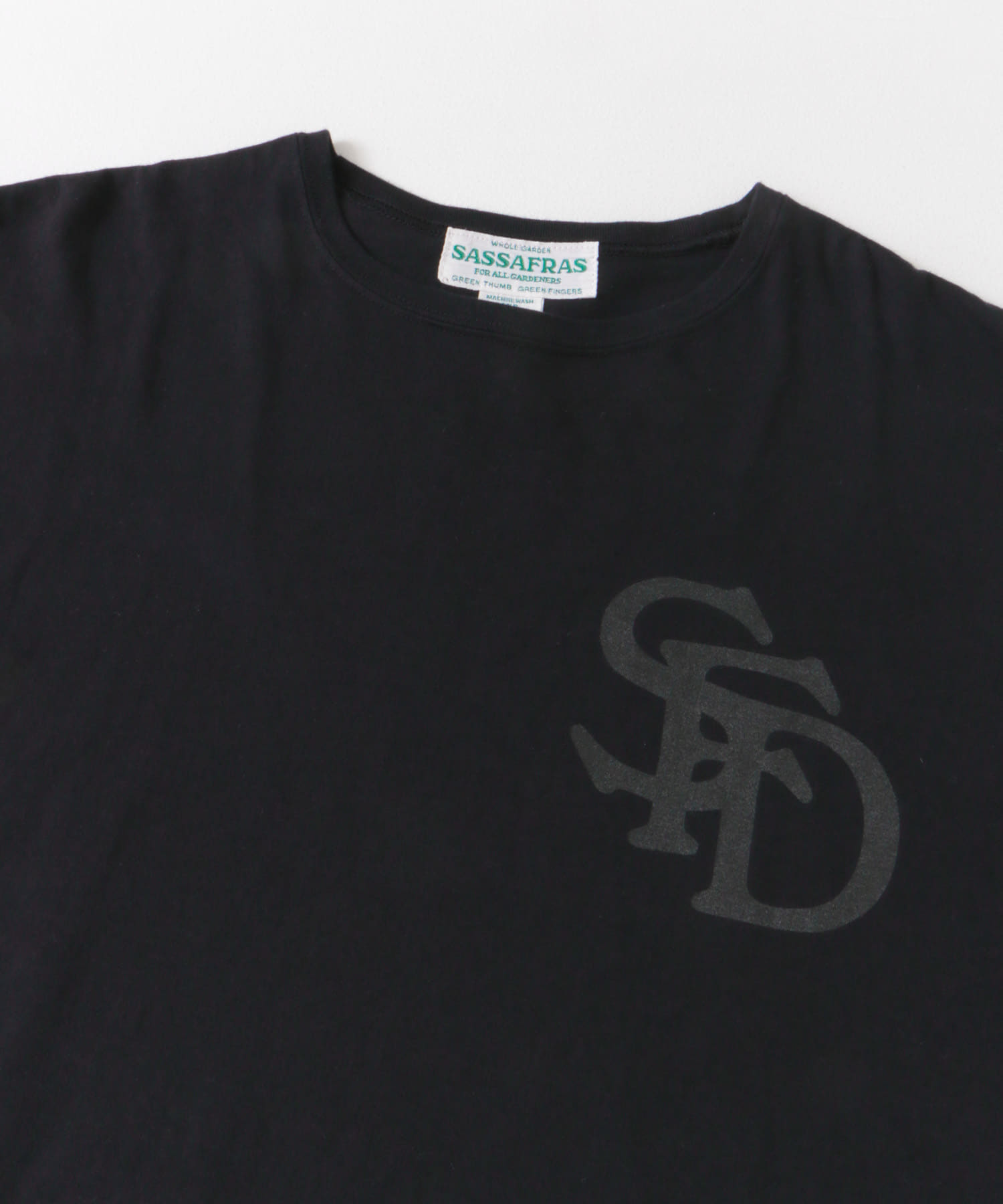 『別注』SASSAFRAS　SFD Logo T-shirts 1/2 Black M