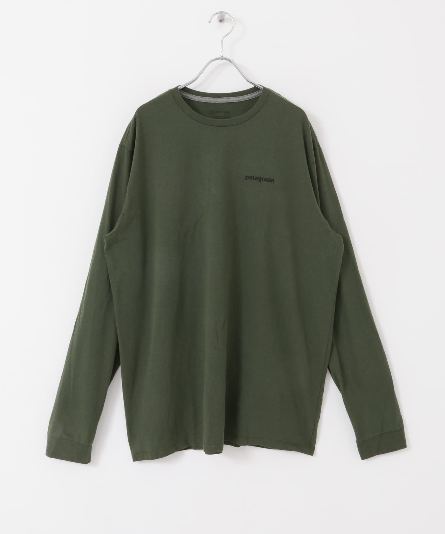 patagonia　Long-Sleeve P-6 Logo Re-T-shirts TPGN S