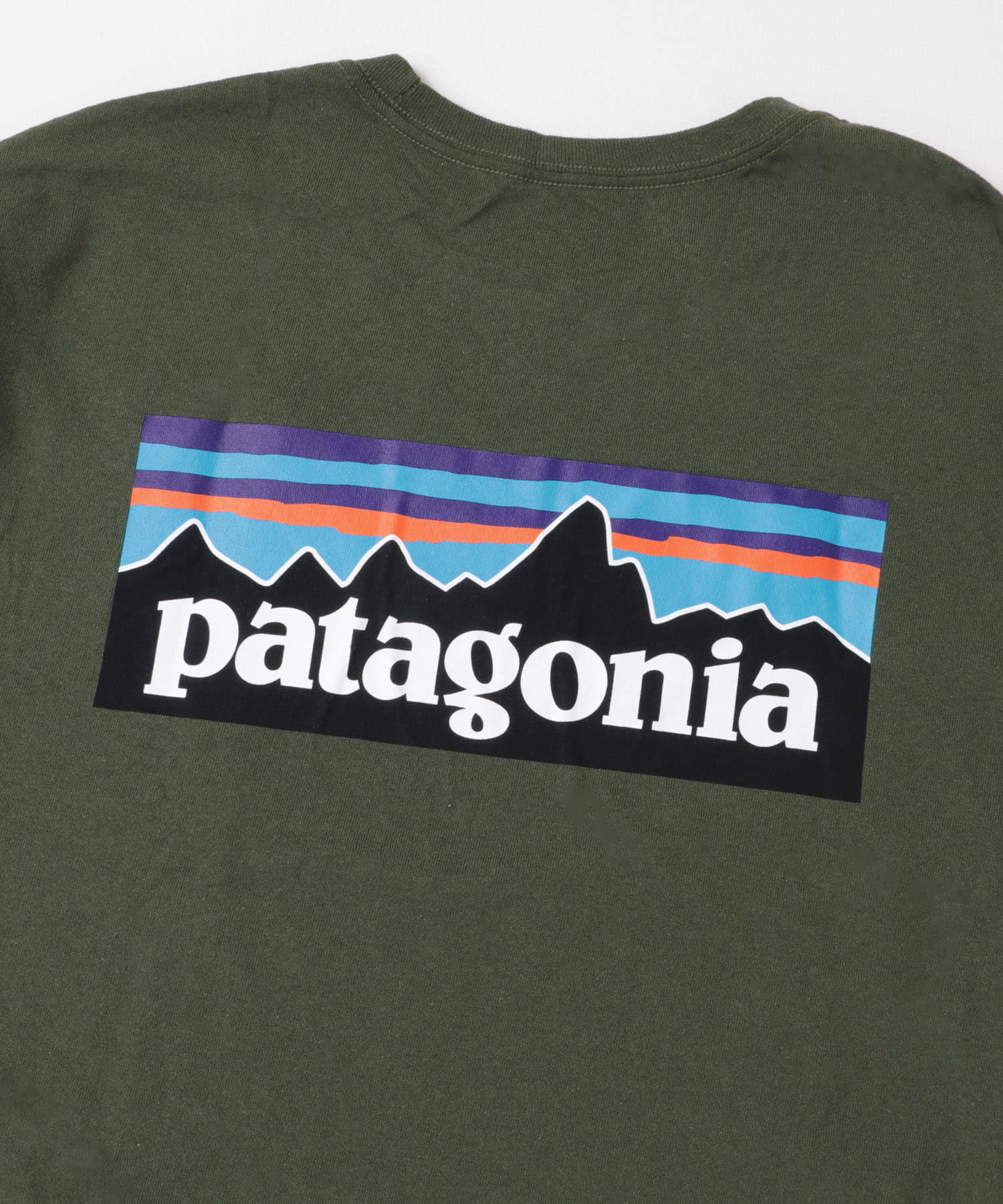 patagonia　Long-Sleeve P-6 Logo Re-T-shirts TPGN S