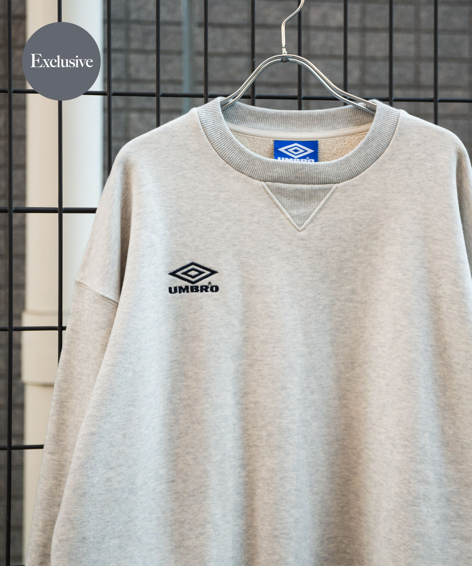 『別注』UMBRO×DOORS　ARCHIVE SWEAT ASH GRAY M