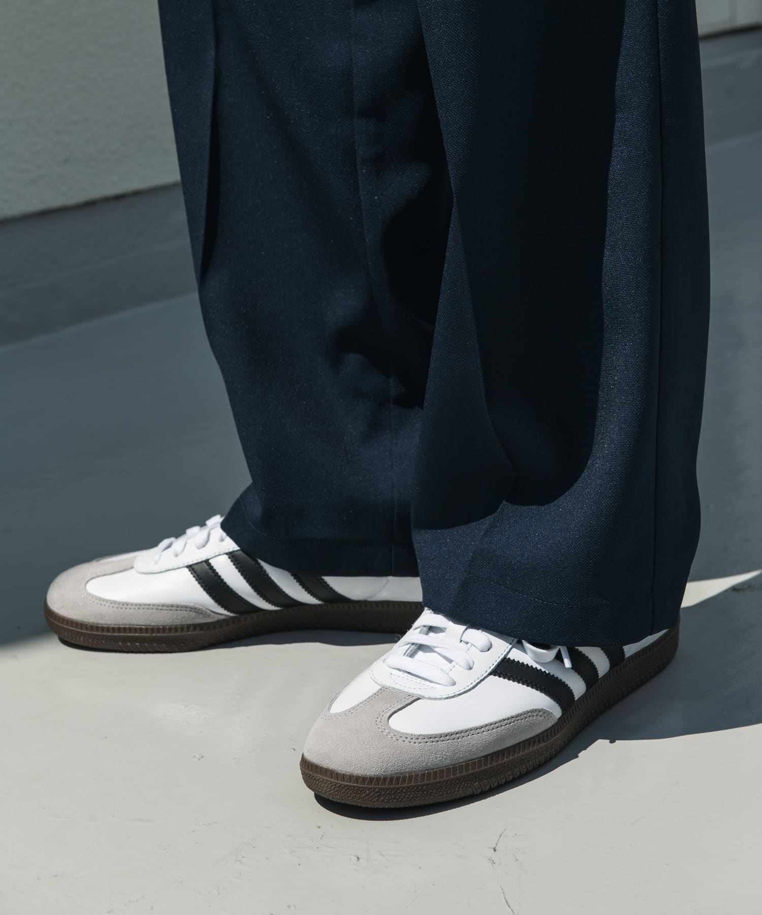 adidas　SAMBA OG ランニングホワイト 25.5