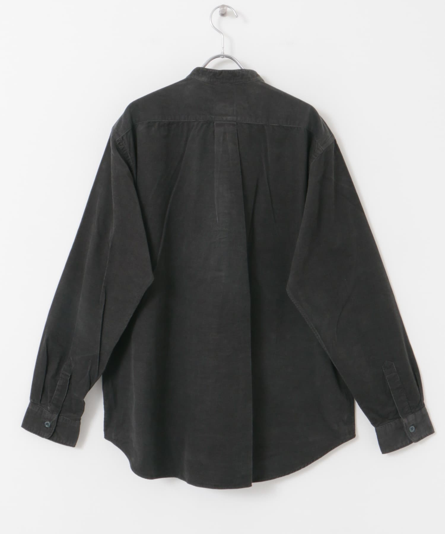 DANTON　BAND COLLAR SHIRTS LONG-SLEEVE CHARCOAL 38