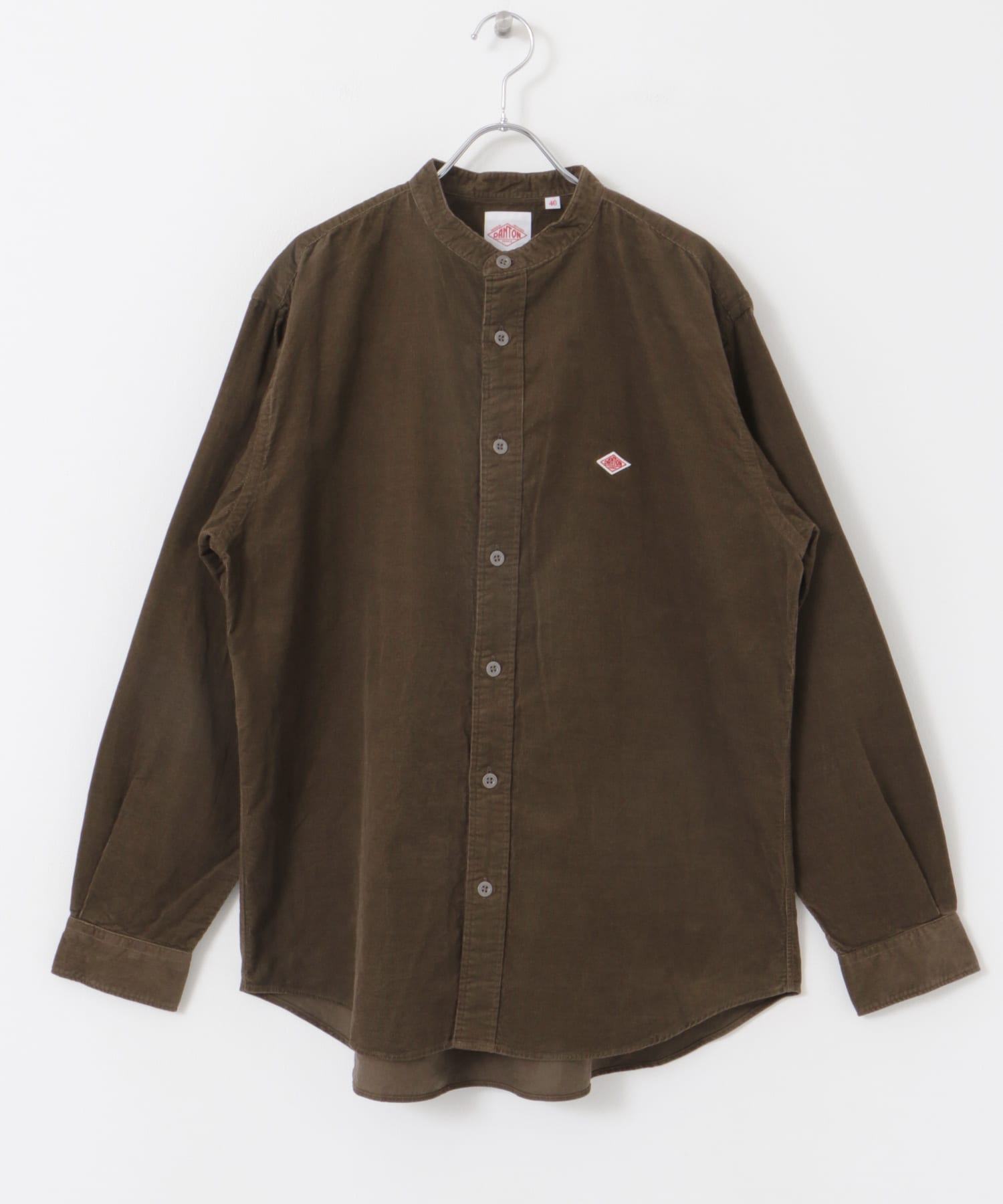 DANTON ダントン コーデュロイ バンドカラーシャツ サイズ38 DANTON ダントン メンズ コーデュロイ バンドカラーシャツ［DT