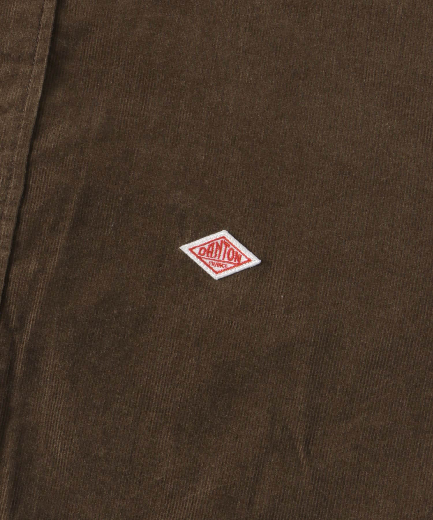 DANTON　BAND COLLAR SHIRTS LONG-SLEEVE MOLE BROWN 38