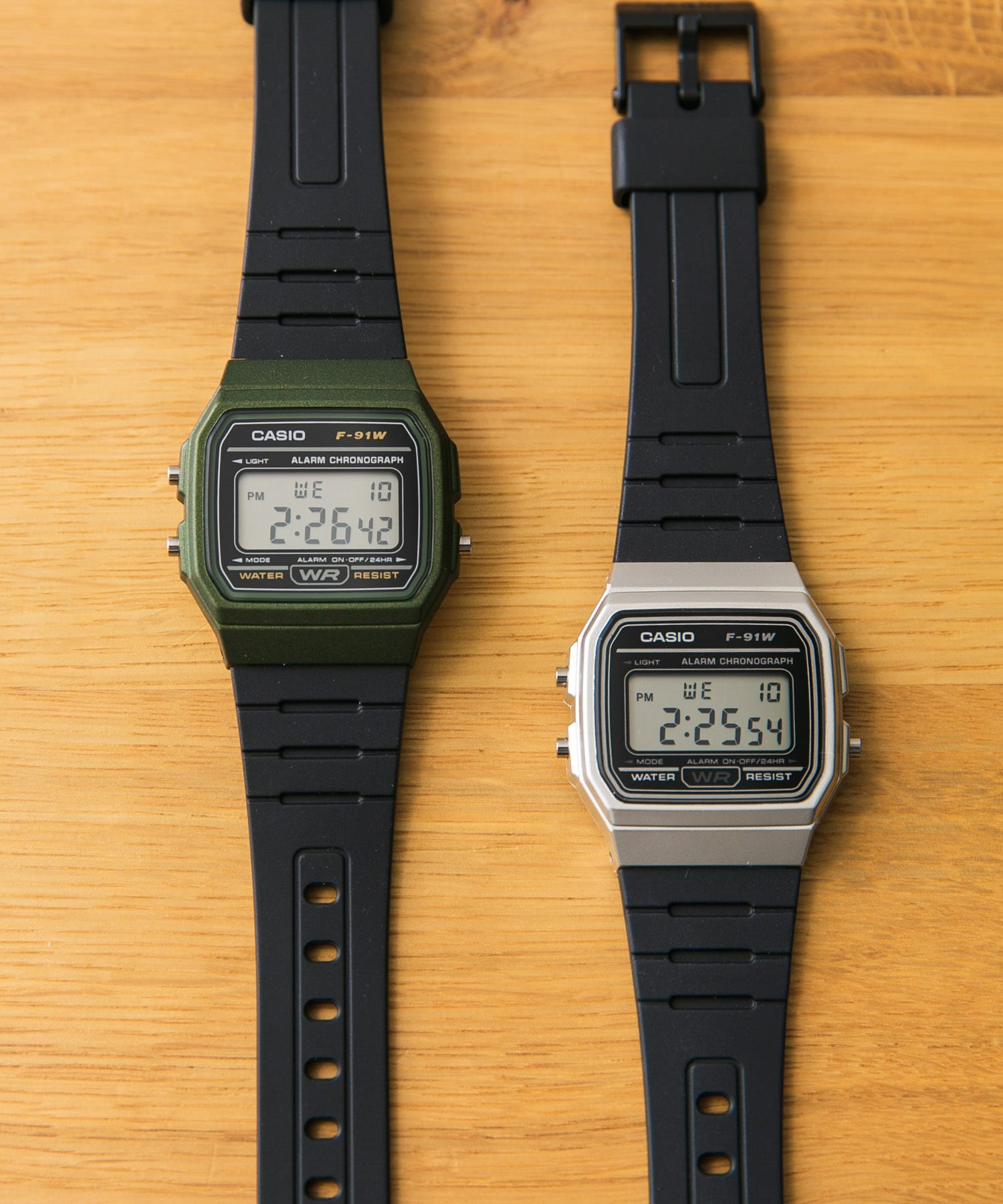 CASIO　F-91WM OLIVE/BLK FREE