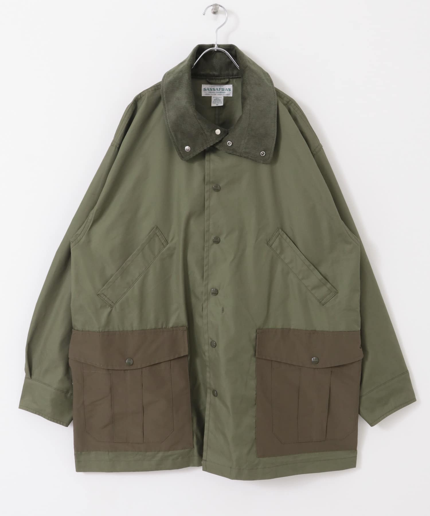 SASSAFRAS Botanical Scout Tube Coat(S Olive): アウター SASSAFRAS Botanical Scout Tube Coat(S Olive): アウター