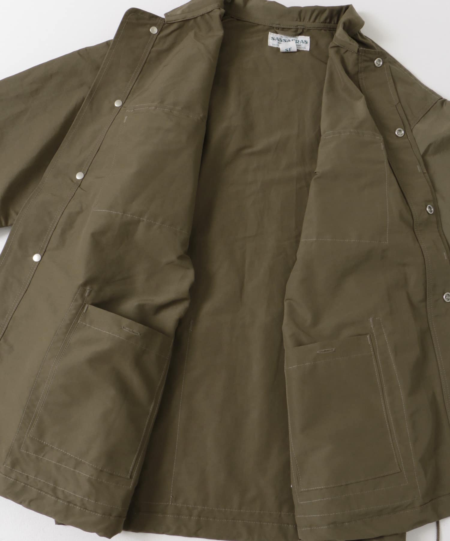 SASSAFRAS　Digs Crew Protective Jacket Olive S