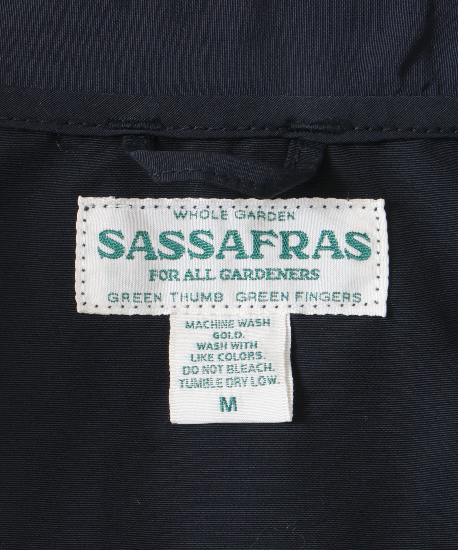 SASSAFRAS　Digs Crew Protective Jacket Navy S