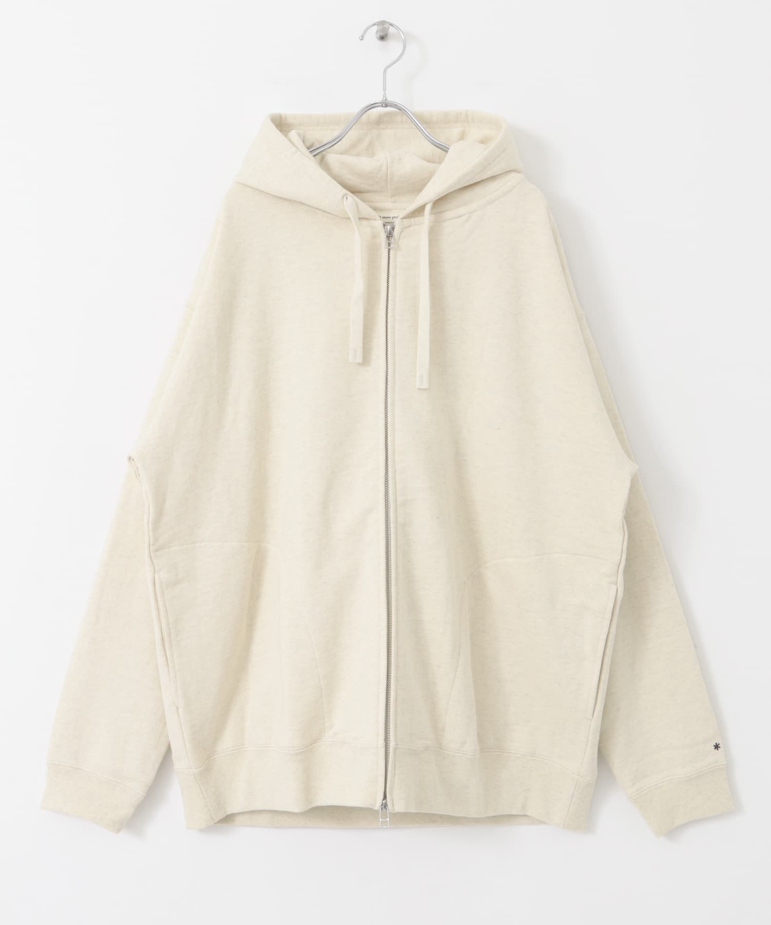 Snow Peak Apparel　RecycledCottonZipUpHoodie Oatmeal M