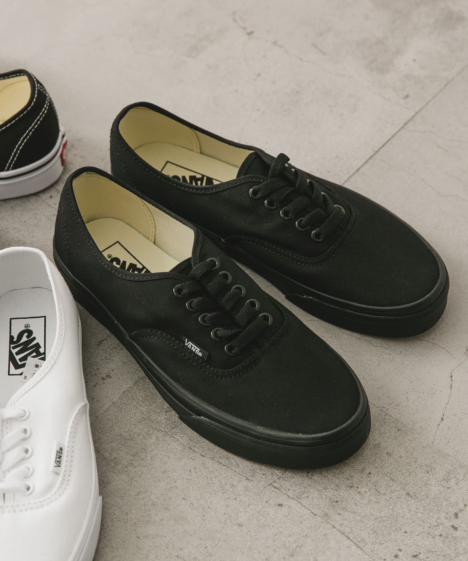 VANS　UA Authentic BLK/BLK 8