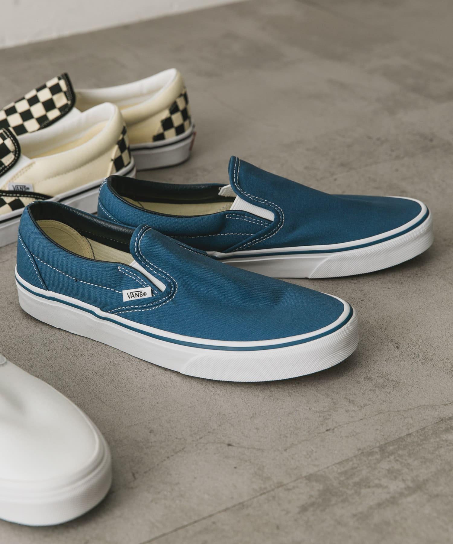 VANS　UA Classic Slip-On Navy 8
