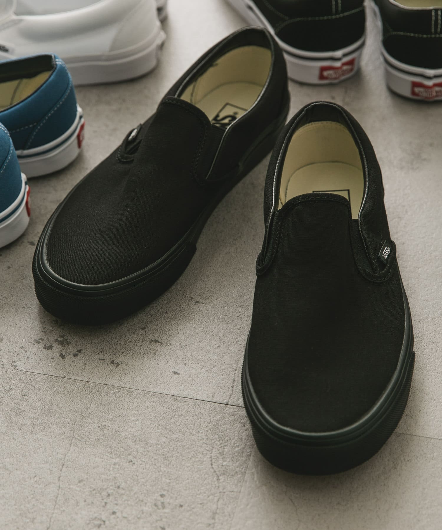 VANS　UA Classic Slip-On BLK/BLK 8