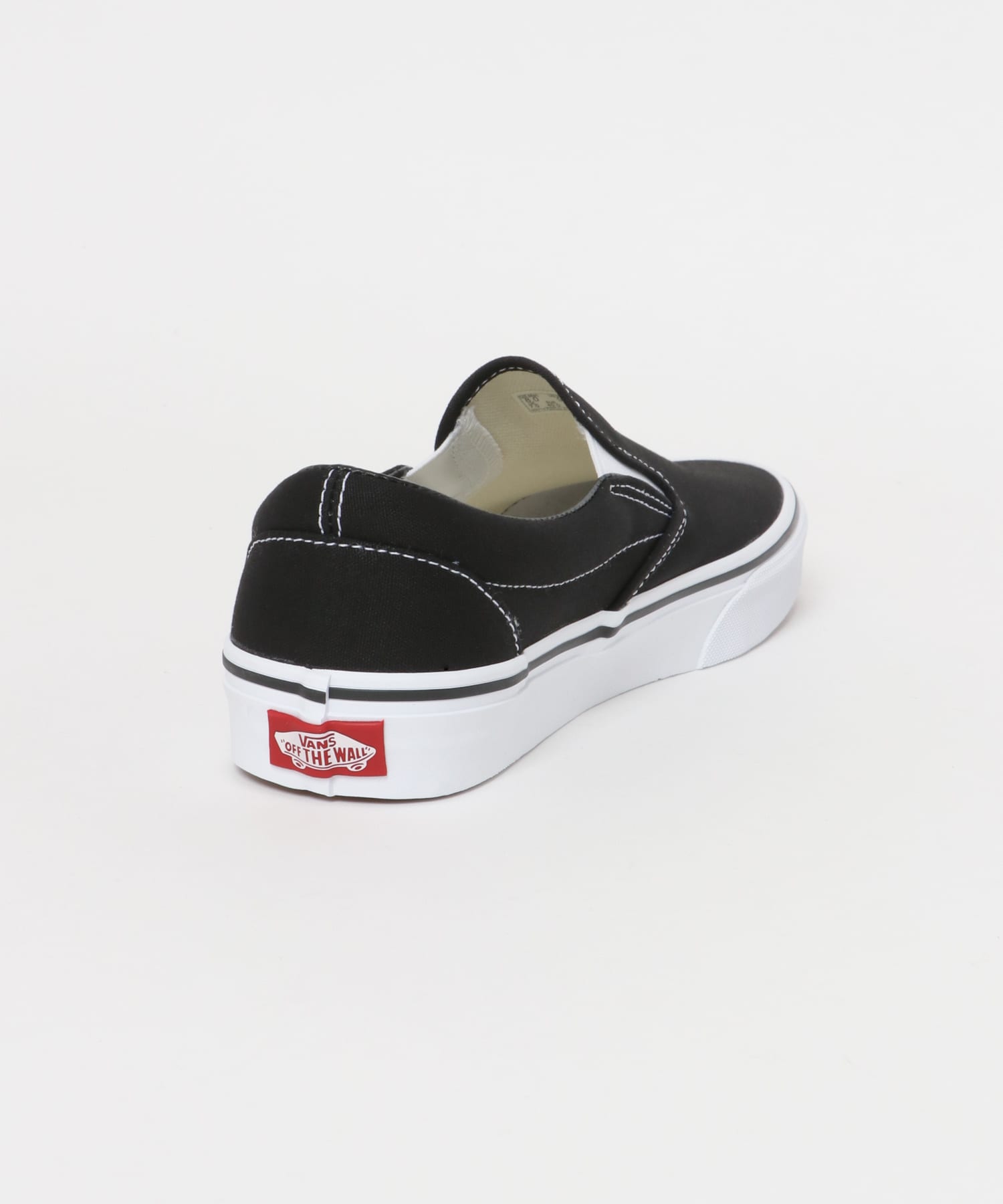 VANS　UA Classic Slip-On BLK/WHT 8