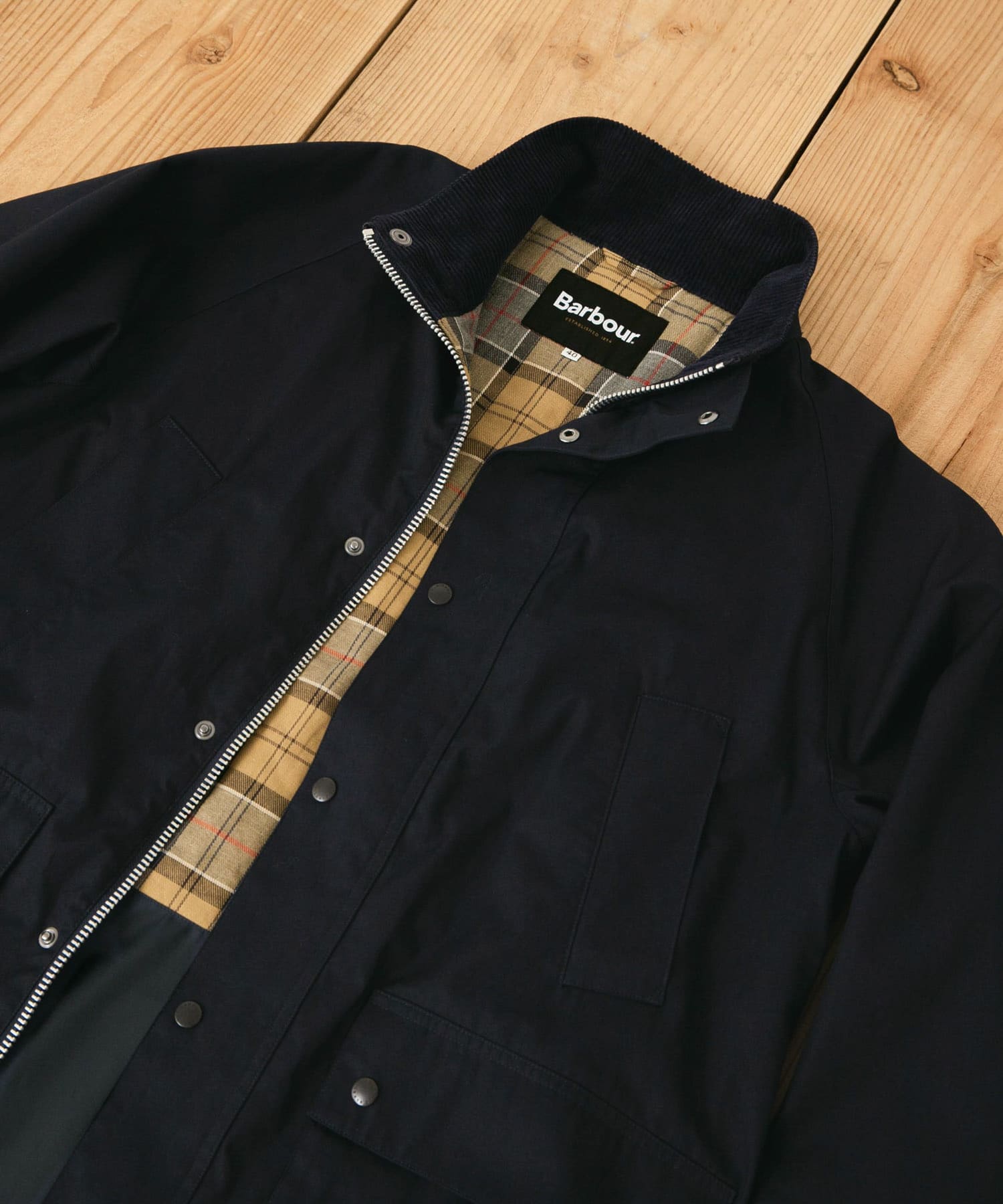 『別注』Barbour　OS BEDALE STANDCOLLAR NAVY 38