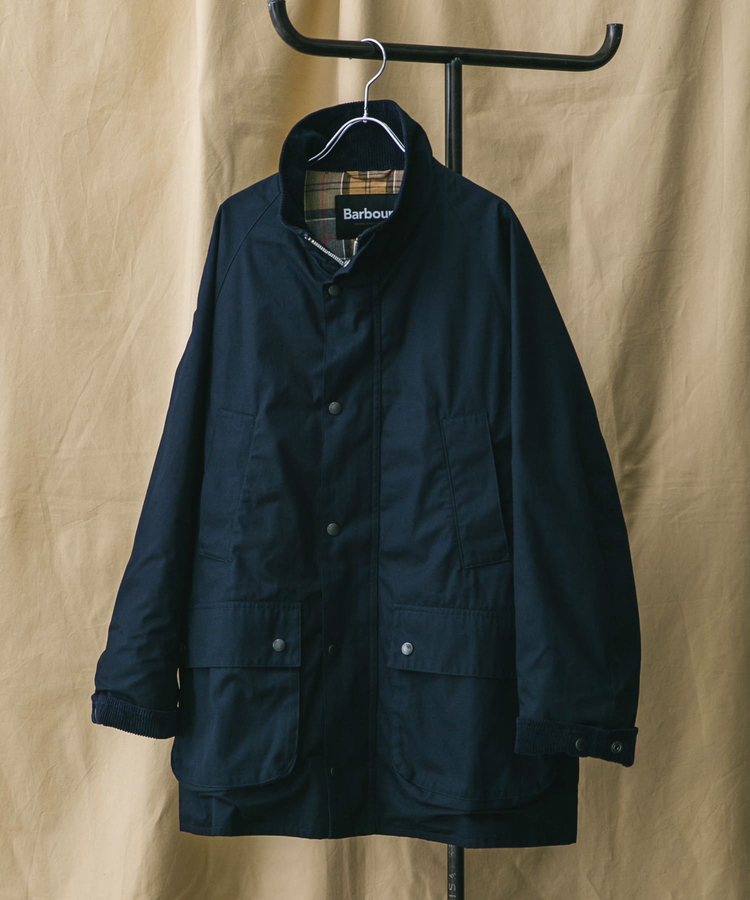『別注』Barbour　OS BEDALE STANDCOLLAR NAVY 38