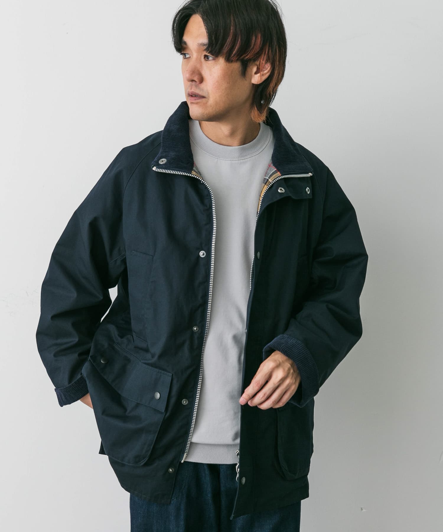 別注』Barbour OS BEDALE STANDCOLLAR(36 SAGE): アウター｜URBAN