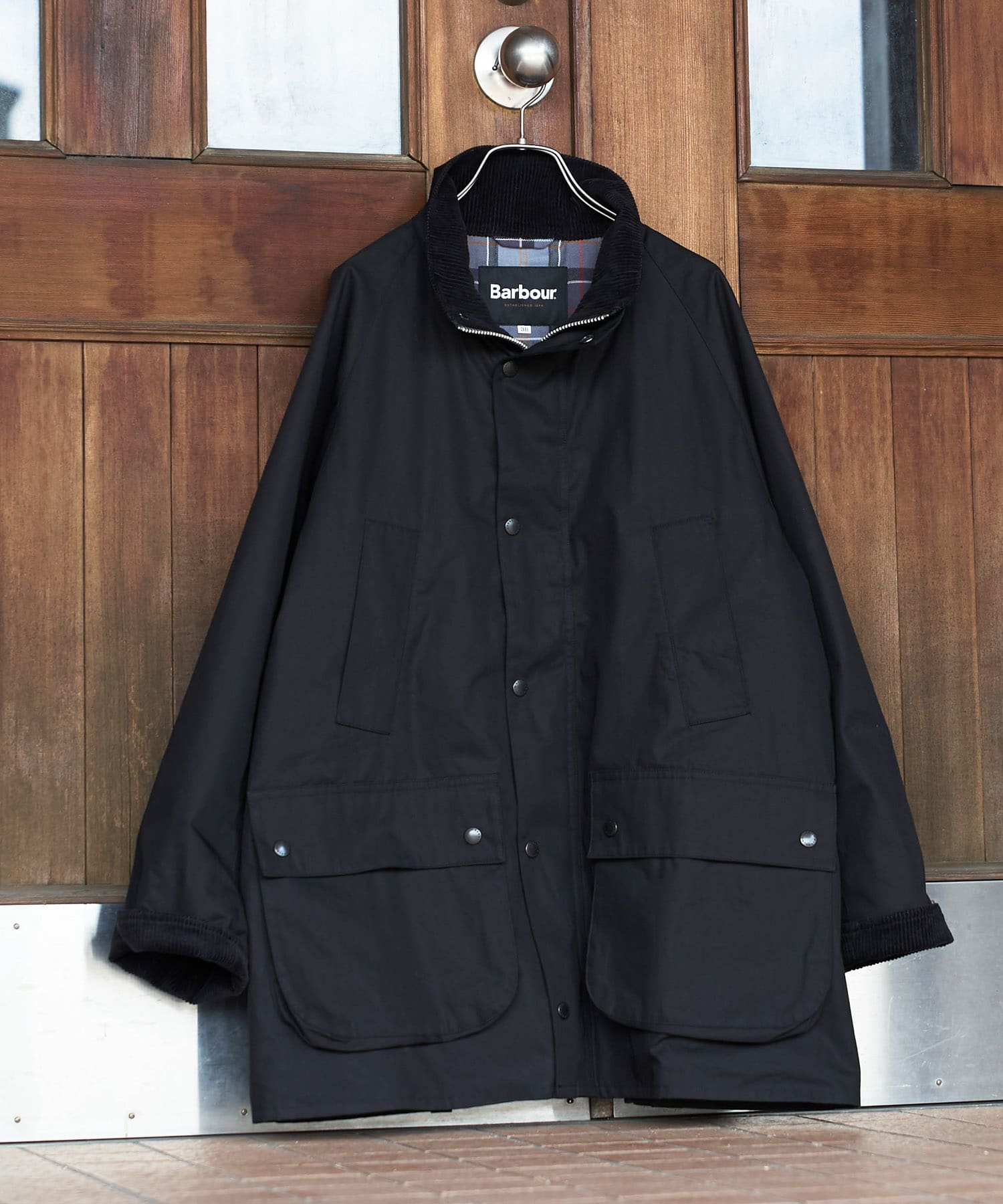 『別注』Barbour　OS BEDALE STANDCOLLAR BLACK 38