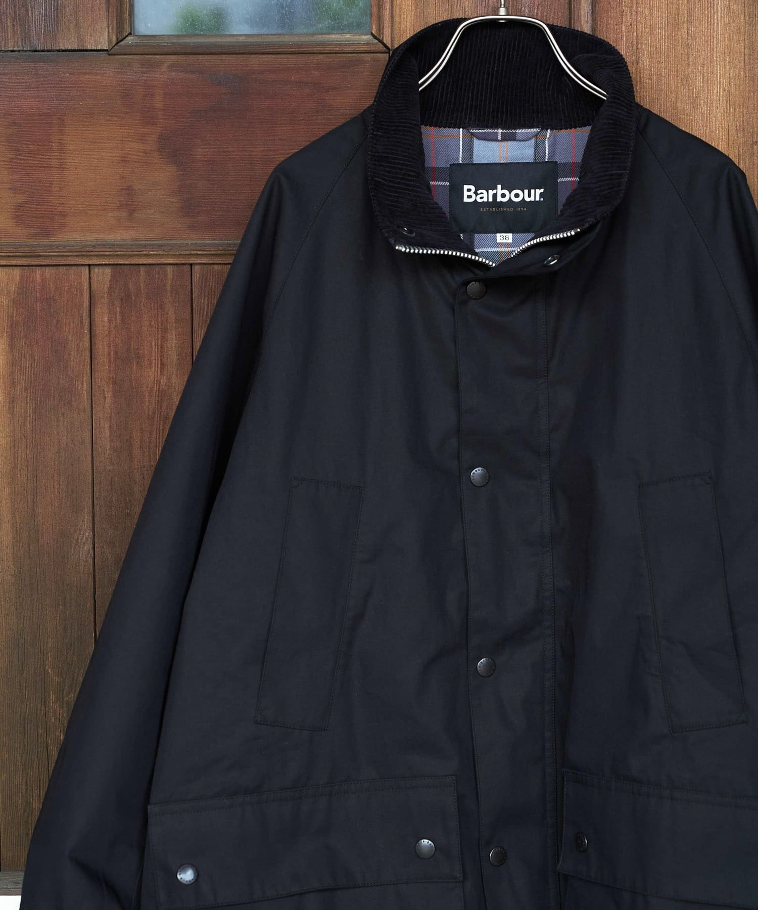 『別注』Barbour　OS BEDALE STANDCOLLAR BLACK 40