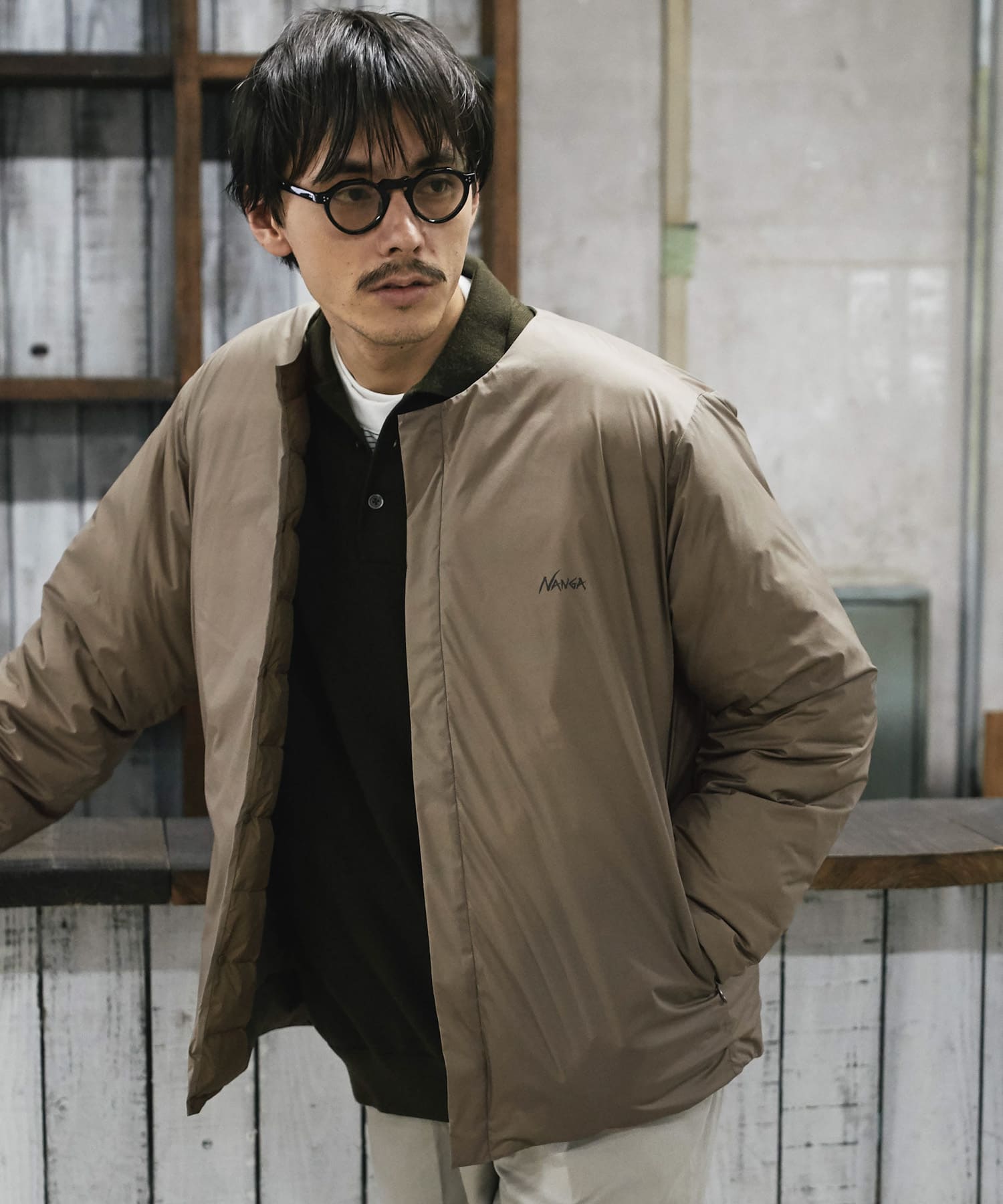 NANGA アーバンリサーチ　インナーダウン 別注』NANGA×DOORS INNER DOWN JACKET(S Silverblue): アウター