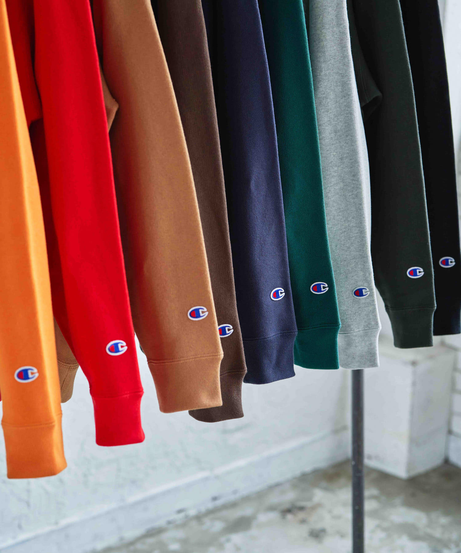 『別注』Champion×DOORS　RW HALF SNAP PARKA オレンジ L