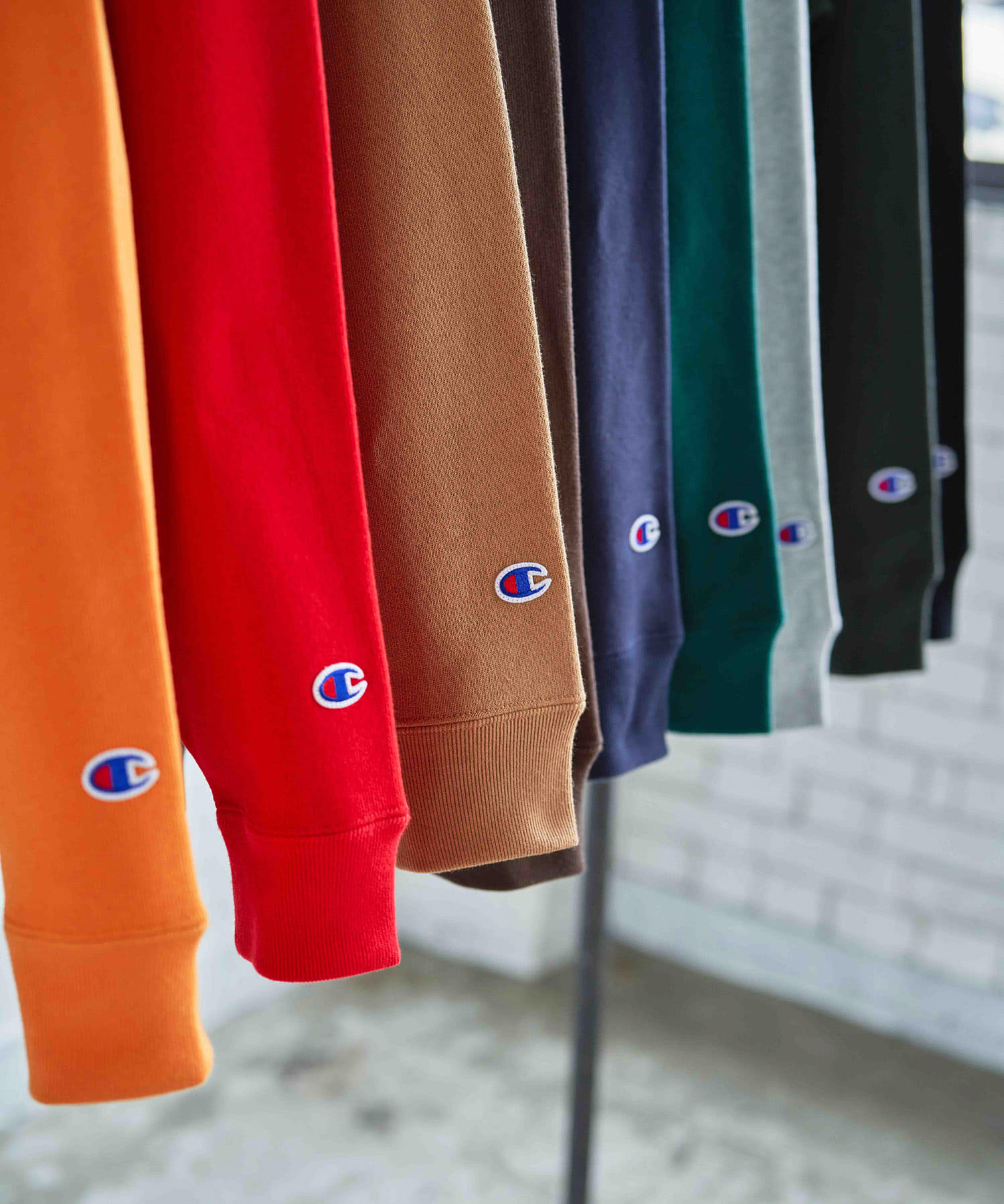 『別注』Champion×DOORS　RW HALF SNAP PARKA オレンジ L