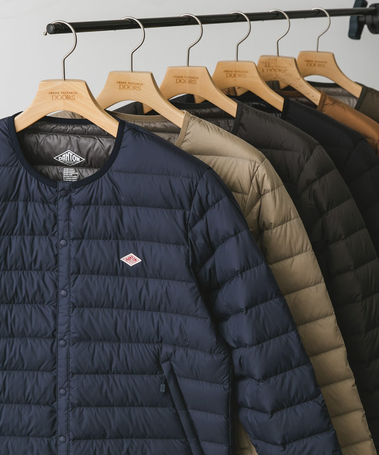 DANTON　INNER DOWN CREWNECK JACKET NAVY M