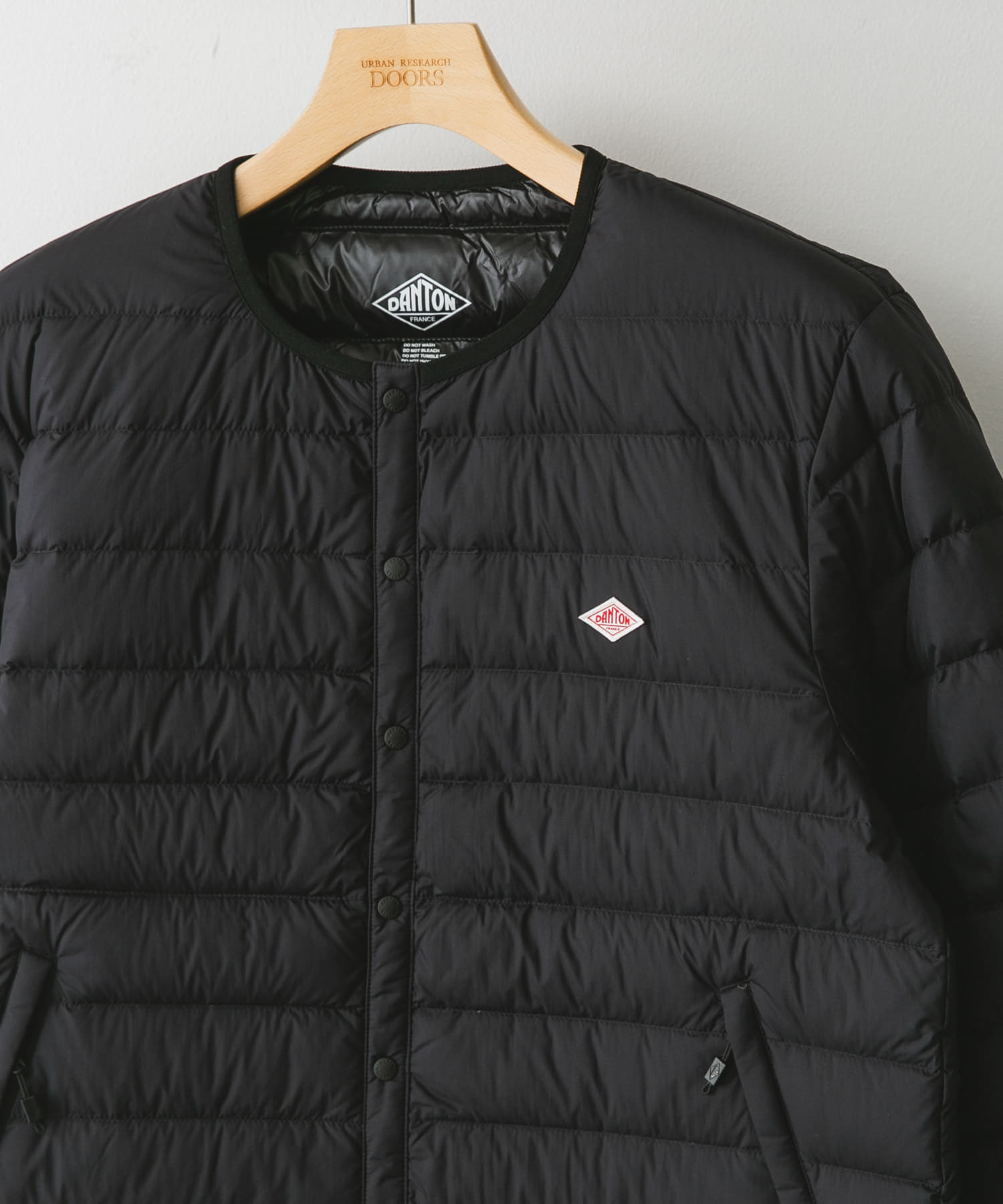 DANTON　INNER DOWN CREWNECK JACKET BLACK M